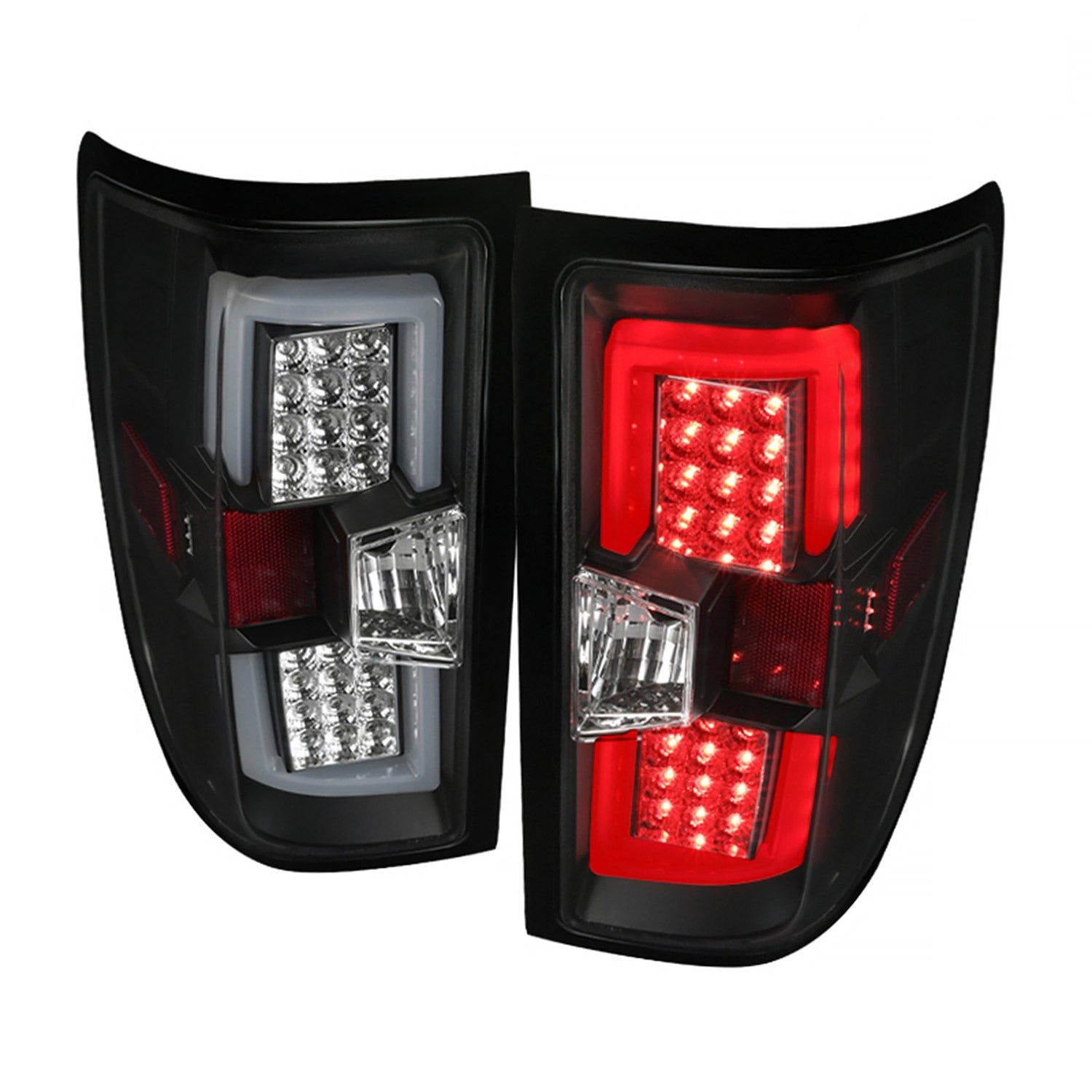 2014-2018 Chevy Silverado 1500 2500HD/Sierra 3500HD LED Tail Lights Matt Black