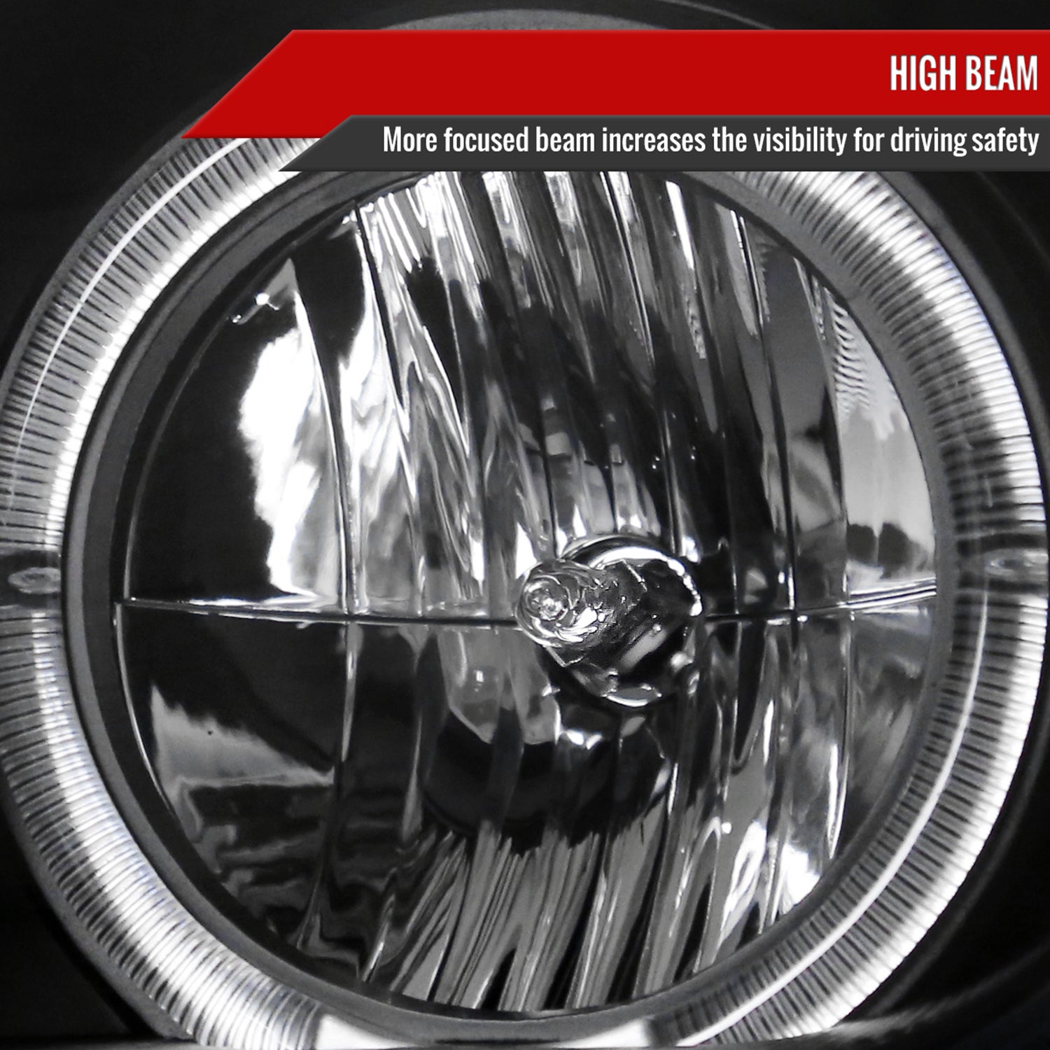 1999-2005 VW Jetta/Bora Mk4 Dual Halo Projector Headlights LED Light Black