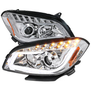 2008-2012 Chevy Malibu LS LT LTZ Hybrid LED Bar Headlights LED Signal Chrome