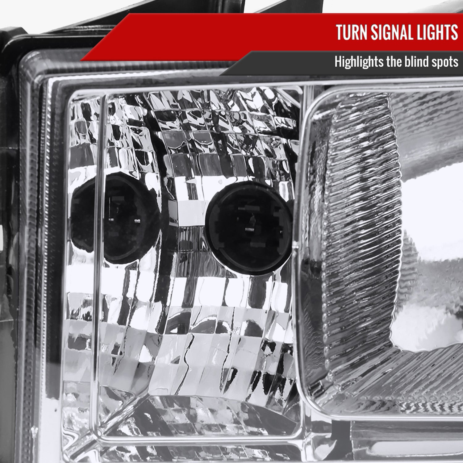 2007-2014 GMC Sierra Factory Style Headlights Chrome Housing/Clear Lens