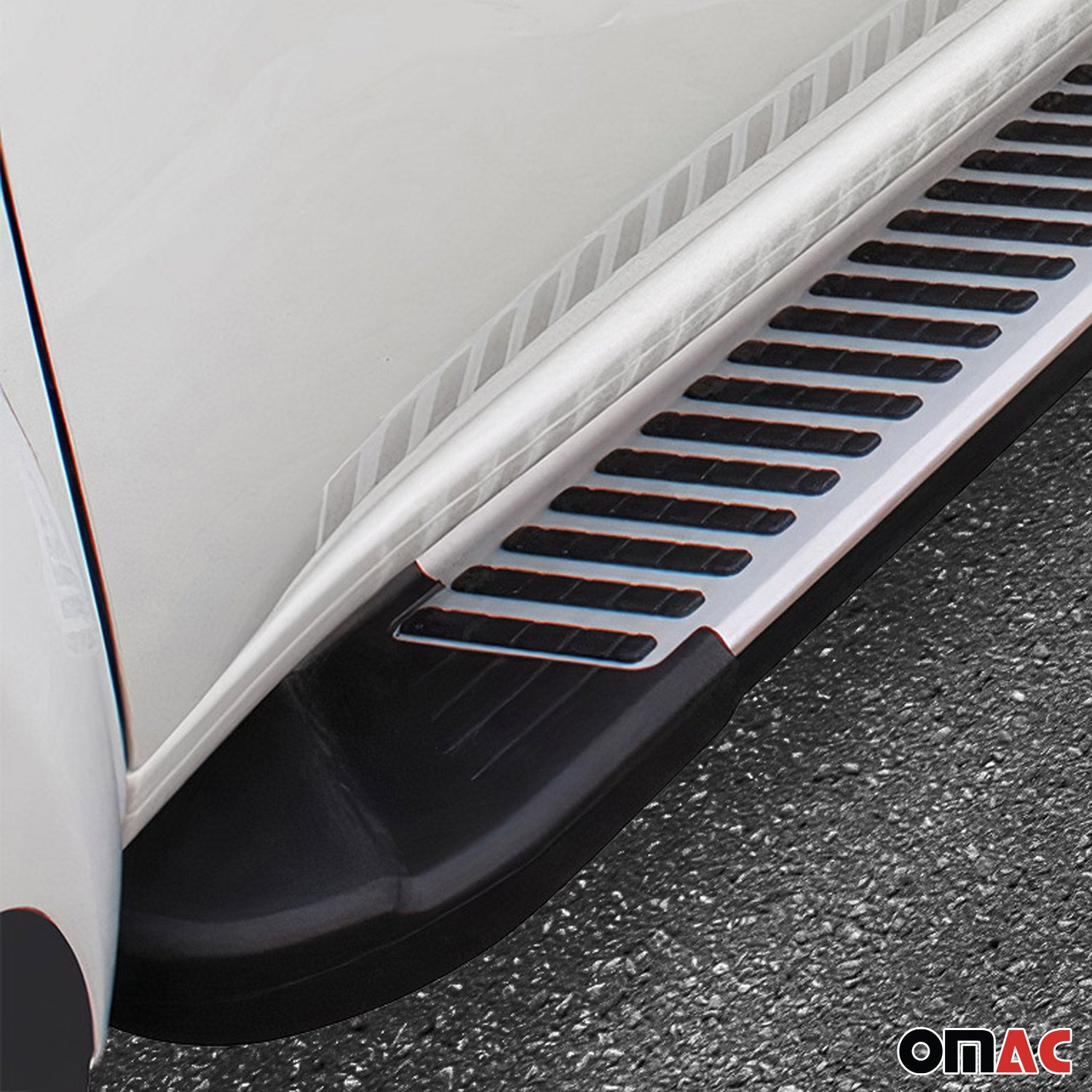 Side Step Running Board for Volkswagen Tiguan 2018-2024 Aluminium Gray Black 2x