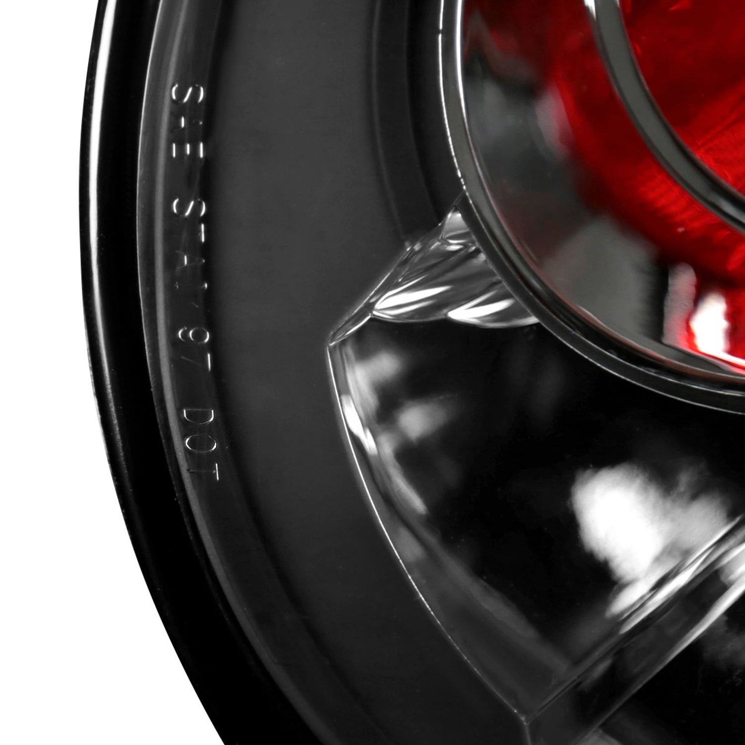 1998-2005 VW Beetle Tail Lights Matte Black Housing/Clear Lens