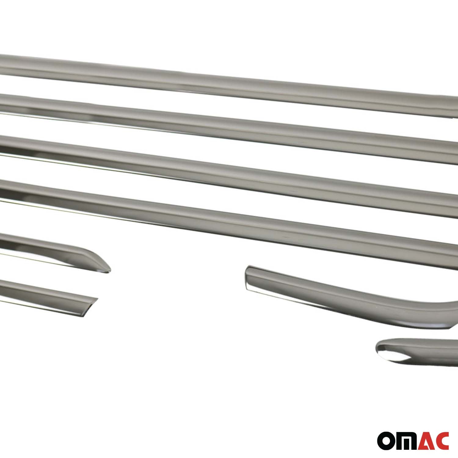 2012-2018 Ford Focus Hatchback 3.gen Window Molding Trim Streamer Stainless Steel Dark Chrome 8 Pcs