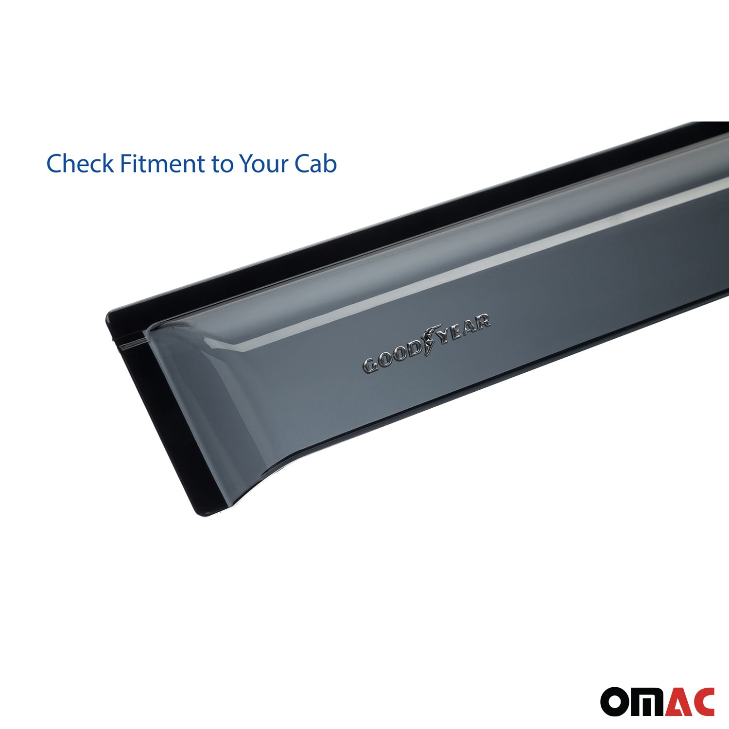 Goodyear Wind Deflectors for Toyota Corolla 2009-2013 Tape-On Premium Smoke 4x