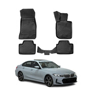 2019-2025 BMW 3 Series G20 Sedan / G21 Touring Floor Mats Liners Full Set All Weather Black