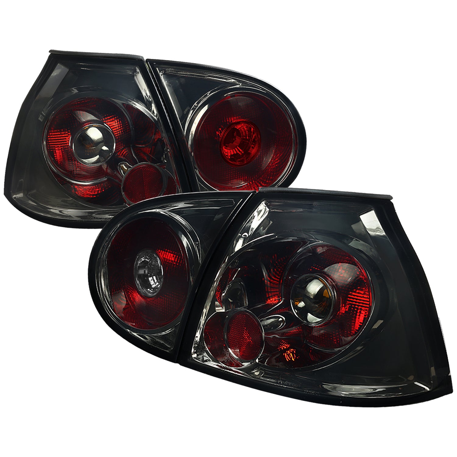 2006-2009 VW Golf GTI Mk5/Rabbit/R32 Tail Lights Chrome/Smoke Lens