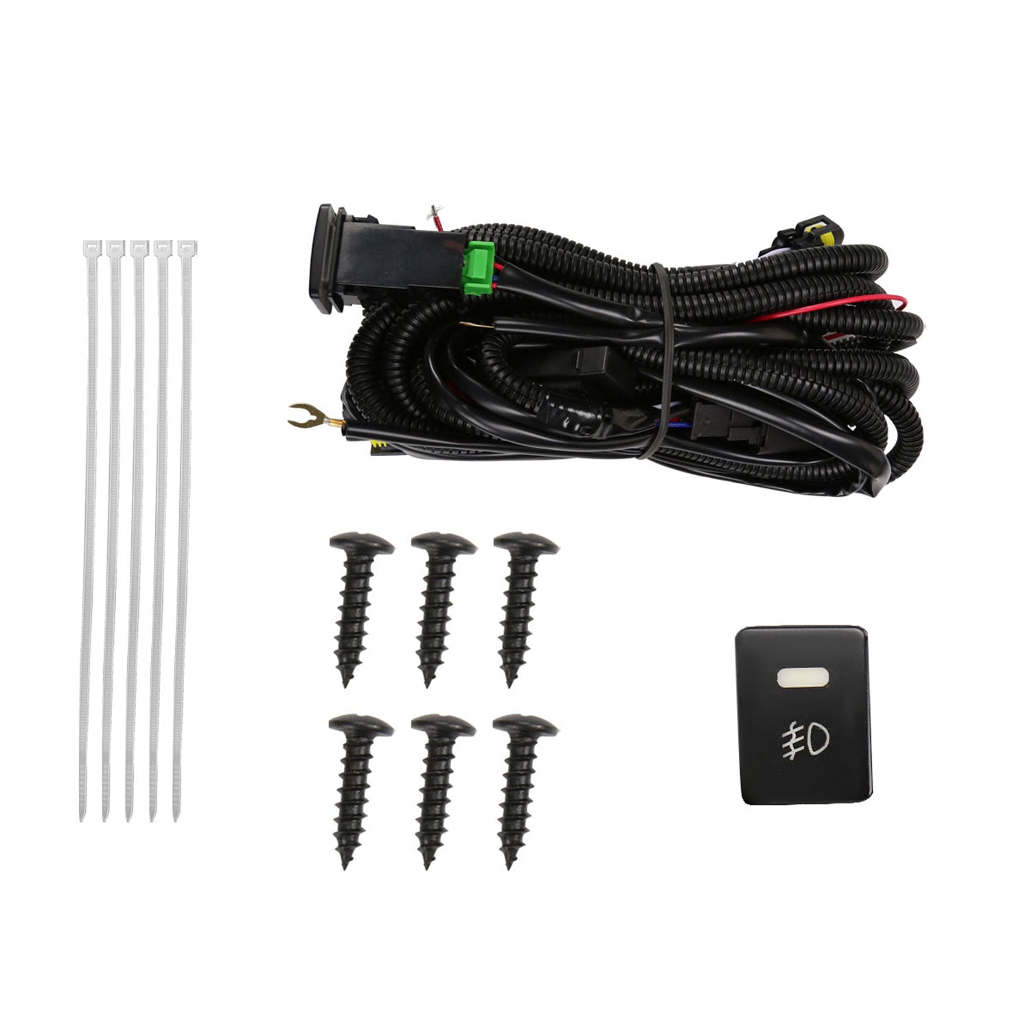 2016-2020 Mitsubishi Outlander H16 Fog Lights Kit Chrome Housing/Clear Lens