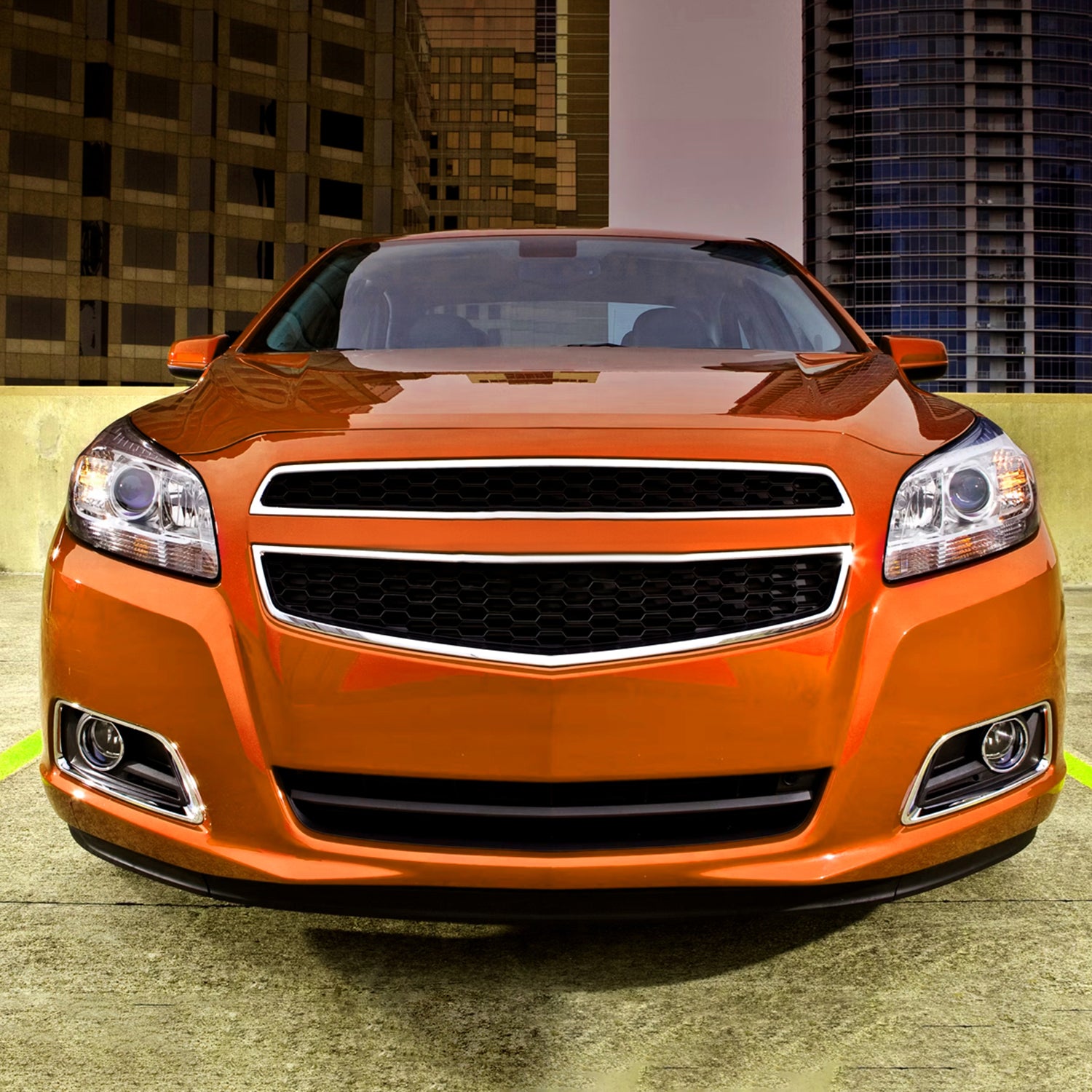 2013-2015 Chevy Malibu / Malibu Limited Projector Headlights Reflectors Chrome