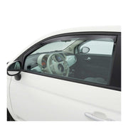 2012-2019 Fiat 500 Window Visor Vent Rain Deflector 2Pcs Smoke