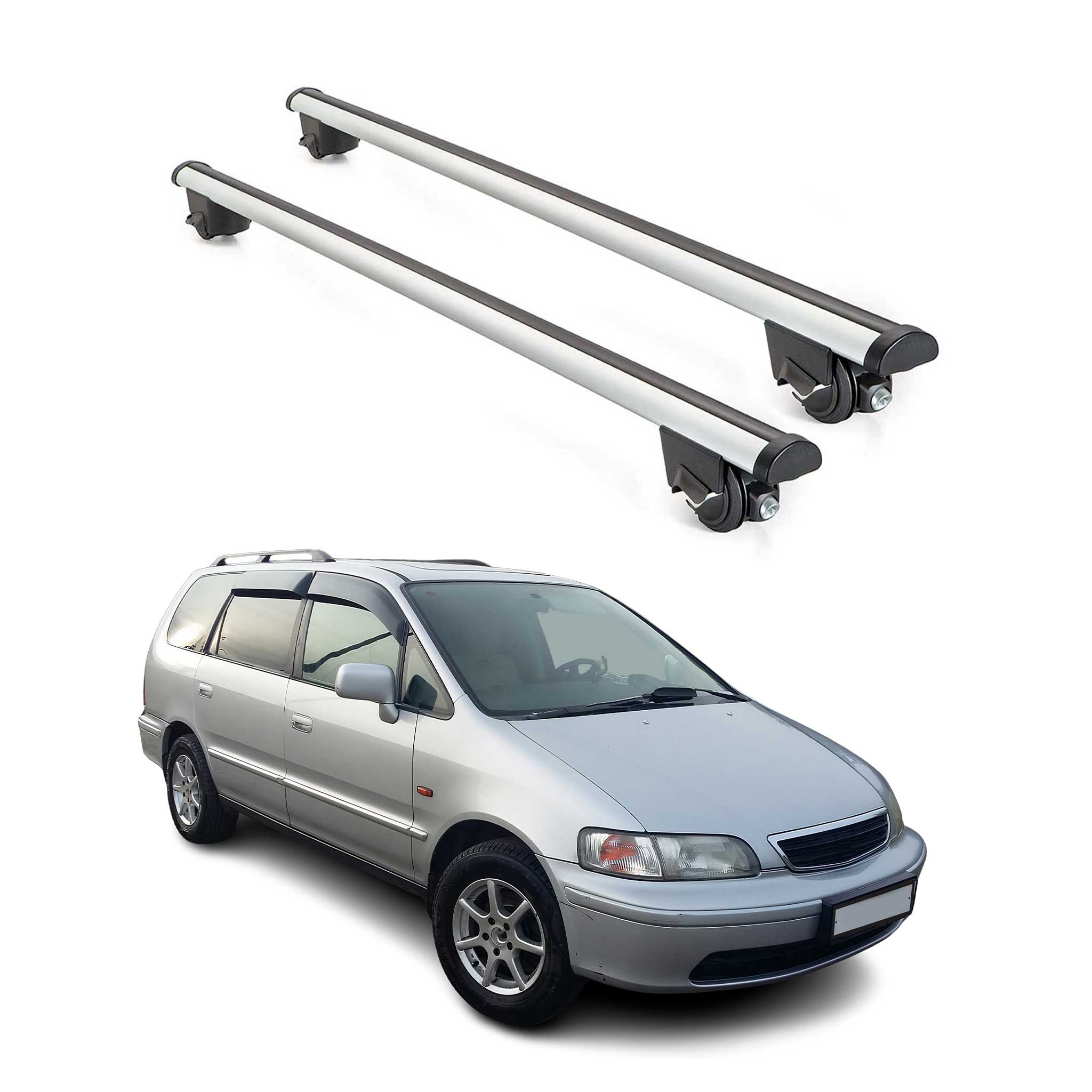 1997-2002 Honda Shuttle Roof Rack Cross Bars Silver