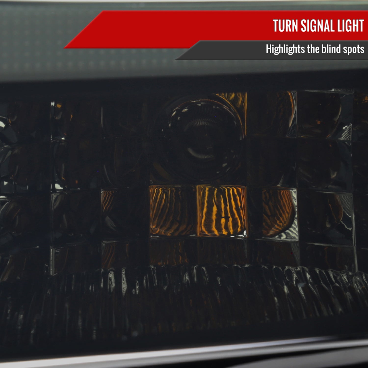 2008-2010 Ford F-250/350/450/550 SuperDuty LED Signal Factory Headlights Black