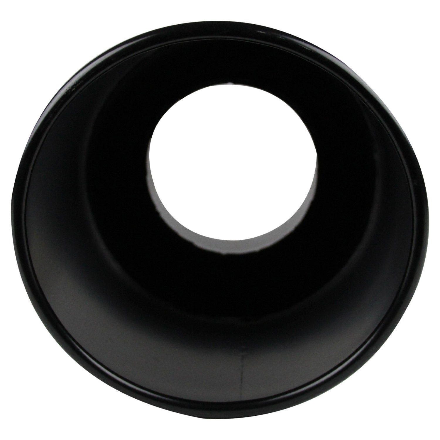 Universal 4" Inlet/8" Outlet Black Stainless Steel Bolt-On Angled Exhaust Tip