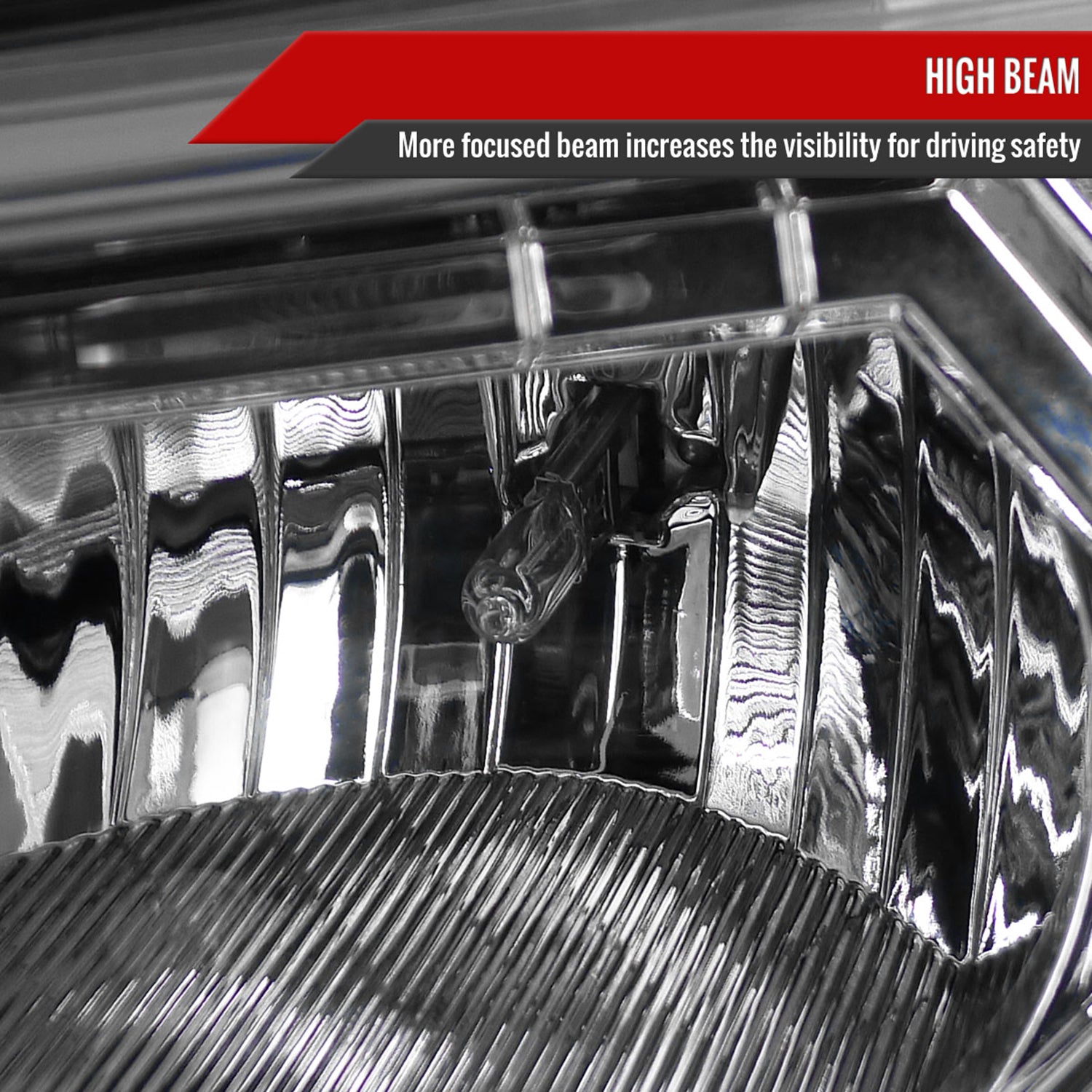 2002-2009 Chevy Trailblazer Projector Headlights LED Light Strip Chrome/Clear