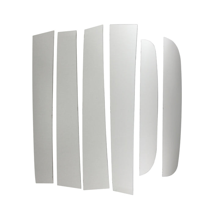 Window B Pillar Posts Door Trim Cover for Ford Ranger 2019-2023 Steel Silver 6x