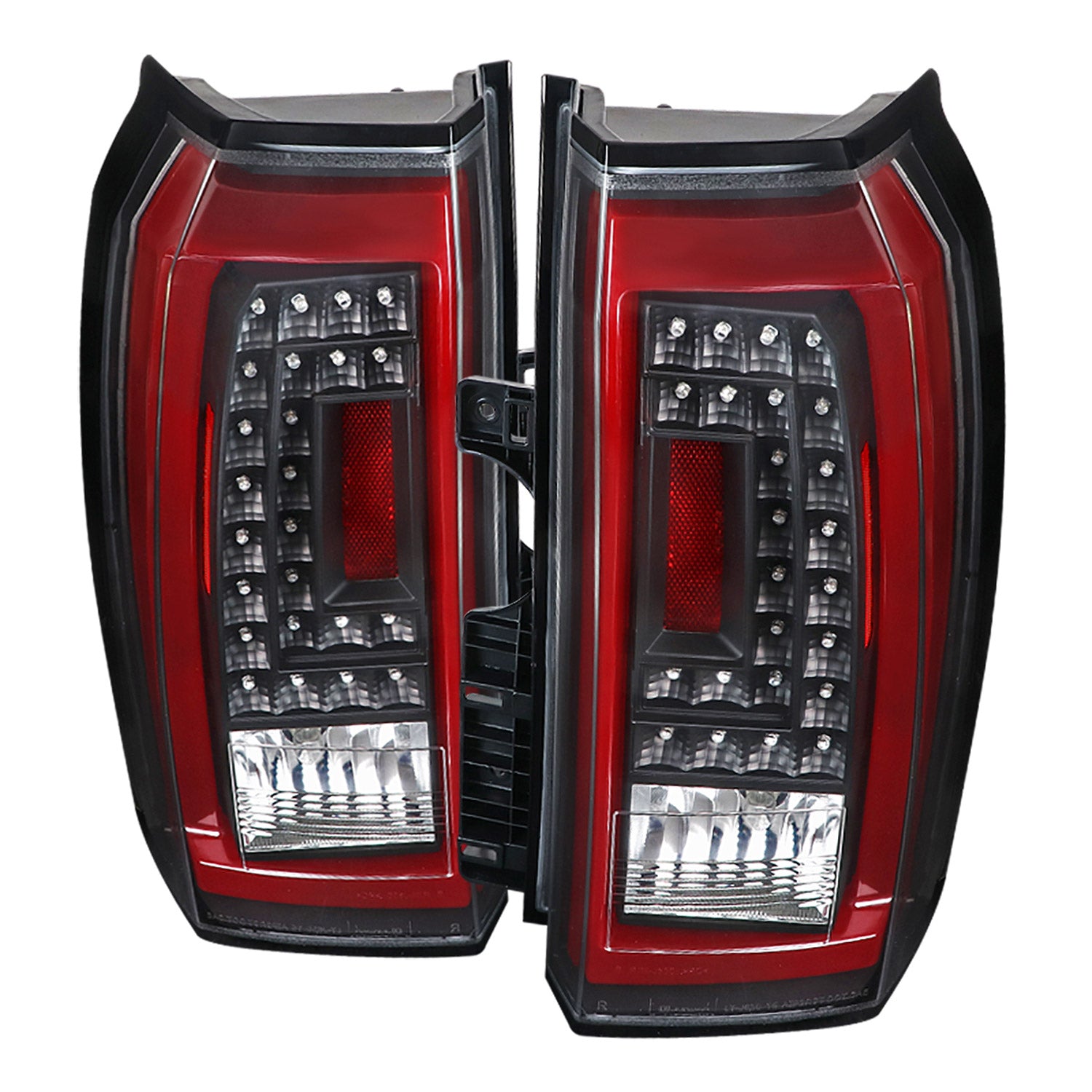 2015-2020 GMC Yukon/Yukon XL Denali SLE/SLT LED Tail Lights Black/Clear Red