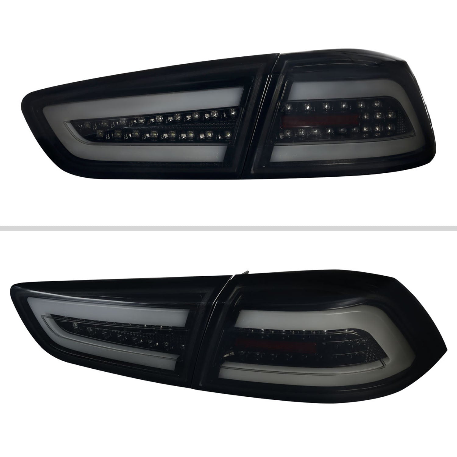 2008-2017 Mitsubishi Lancer / 08-2015 Lancer EVO X LED Tail Lights Glossy Black