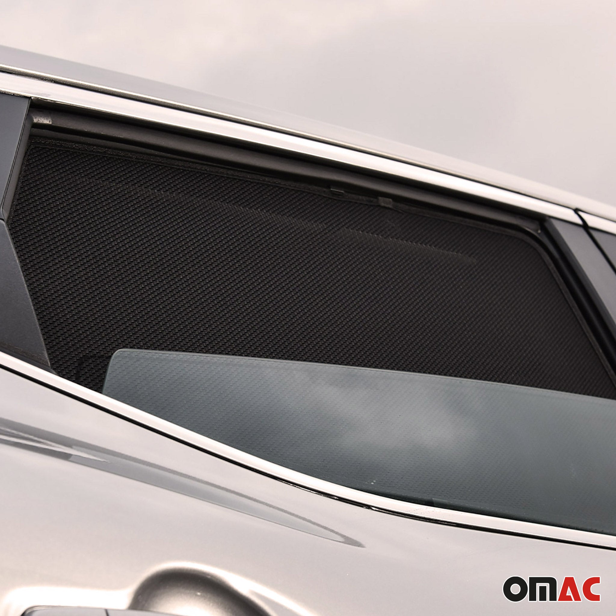 2015-2019 Volkswagen Golf SportWagen Side Rear Window Curtain Mesh Black 2Pcs