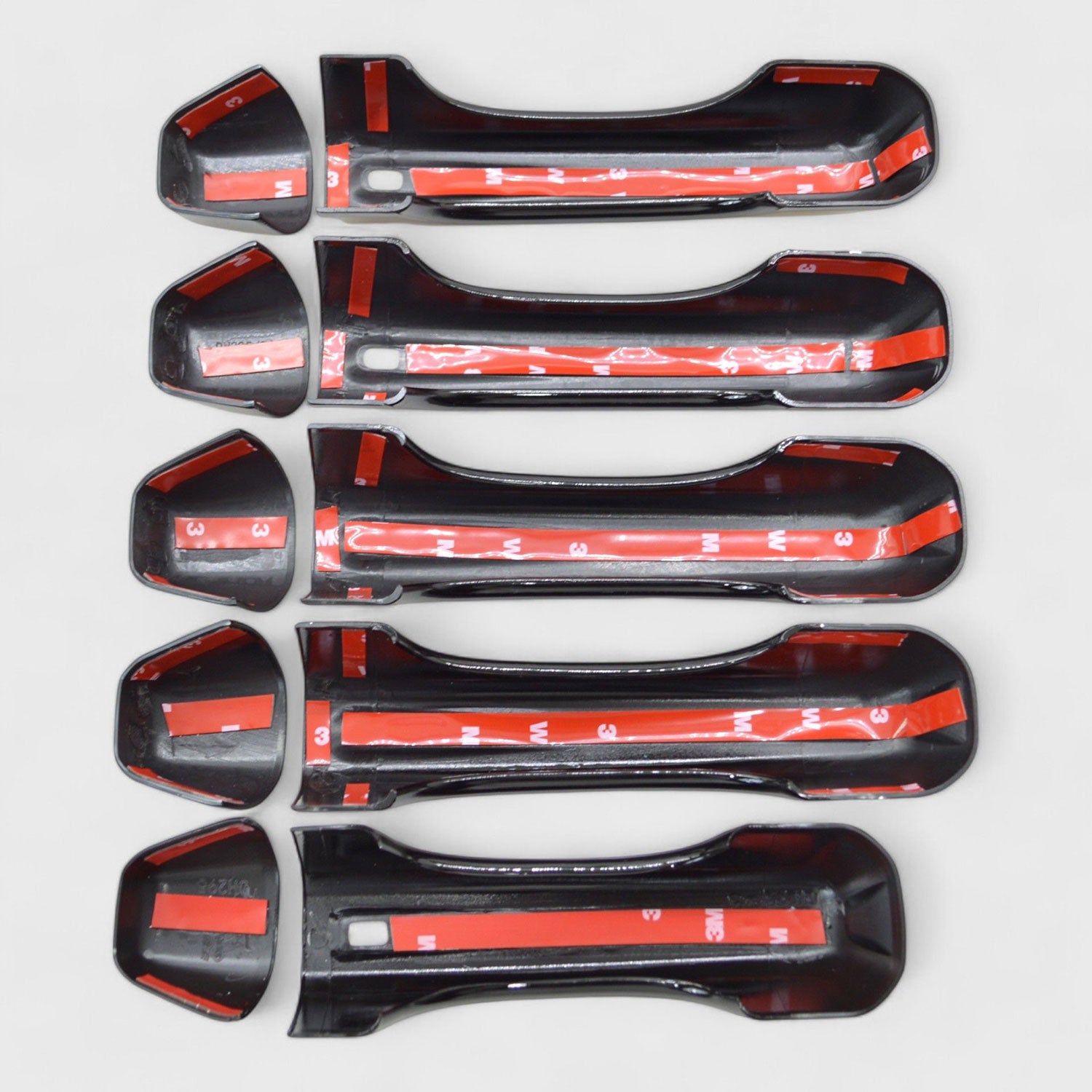 2018-2025 Jeep Wrangler JL Door Handle Cover Gloss Black 10Pcs ABS Plastic