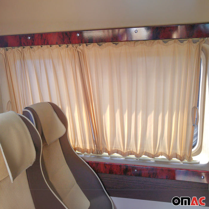 Side Window Curtain Sunshade for RAM ProMaster 2014-2024 L1 L2 SWB Beige 10x