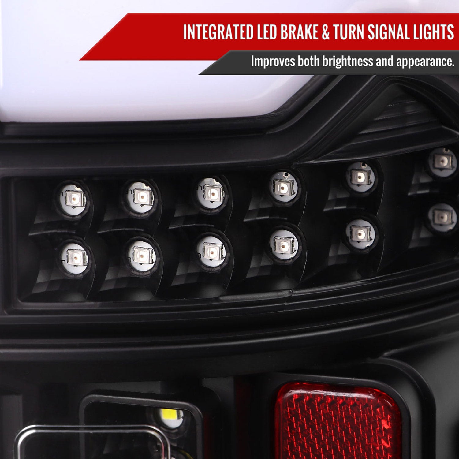 2019-2024 Dodge RAM 1500 LED Tail Lights Matte Black Housing/Clear Lens