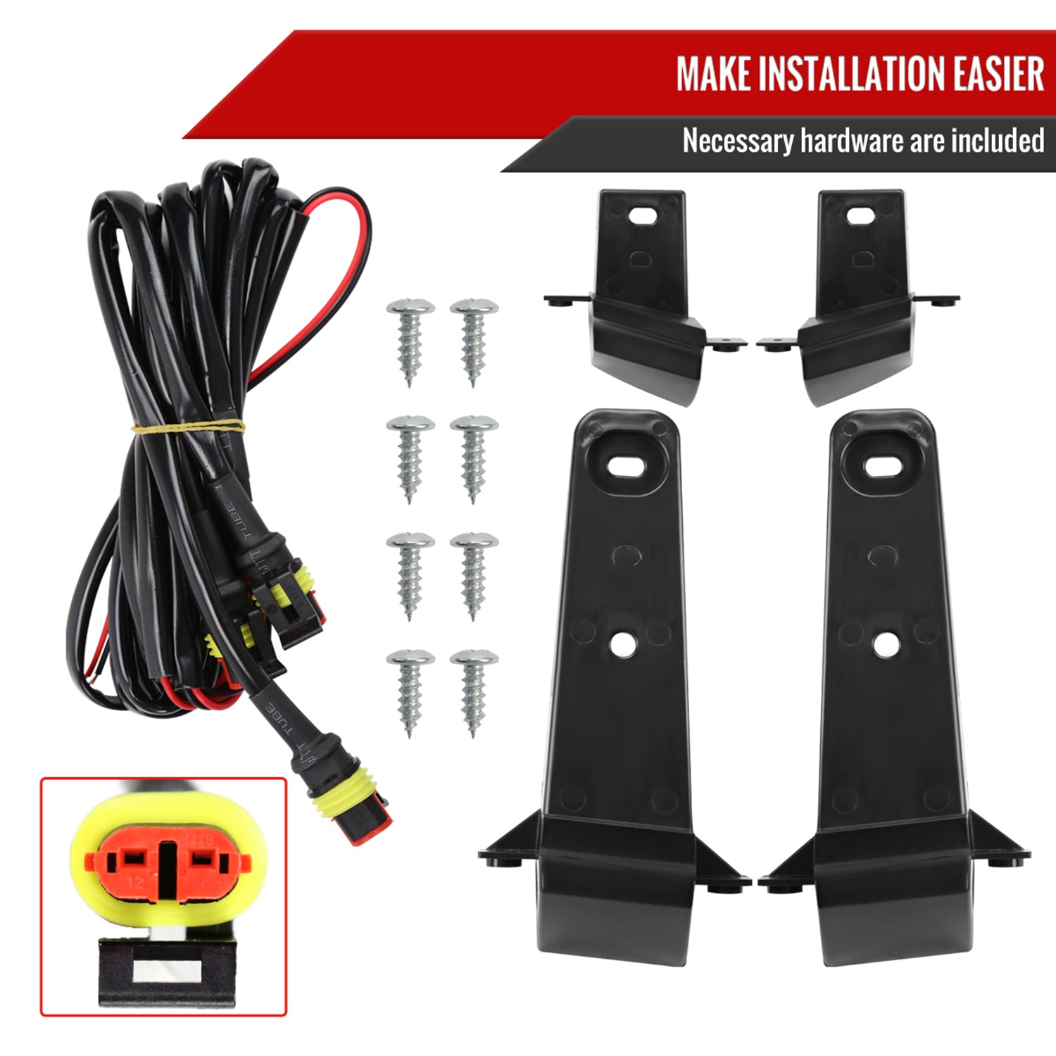 2013-2018 Dodge RAM 1500 Rebel Style Front Hood Grille w/ Amber LED Lights