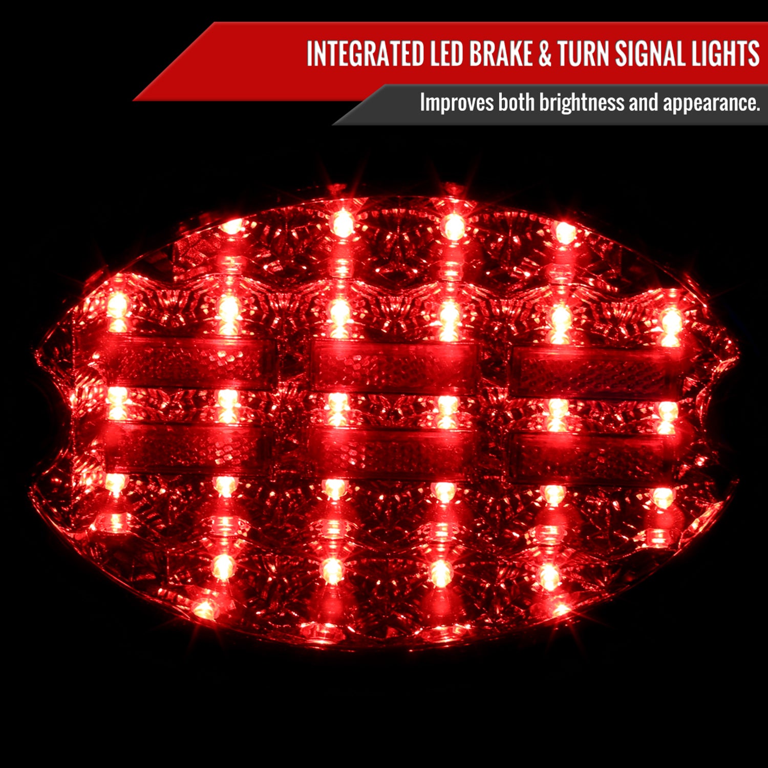 1997-2004 Chevy Corvette C5 4PC LED Tail Lights Chrome Housing/Smoke Lens