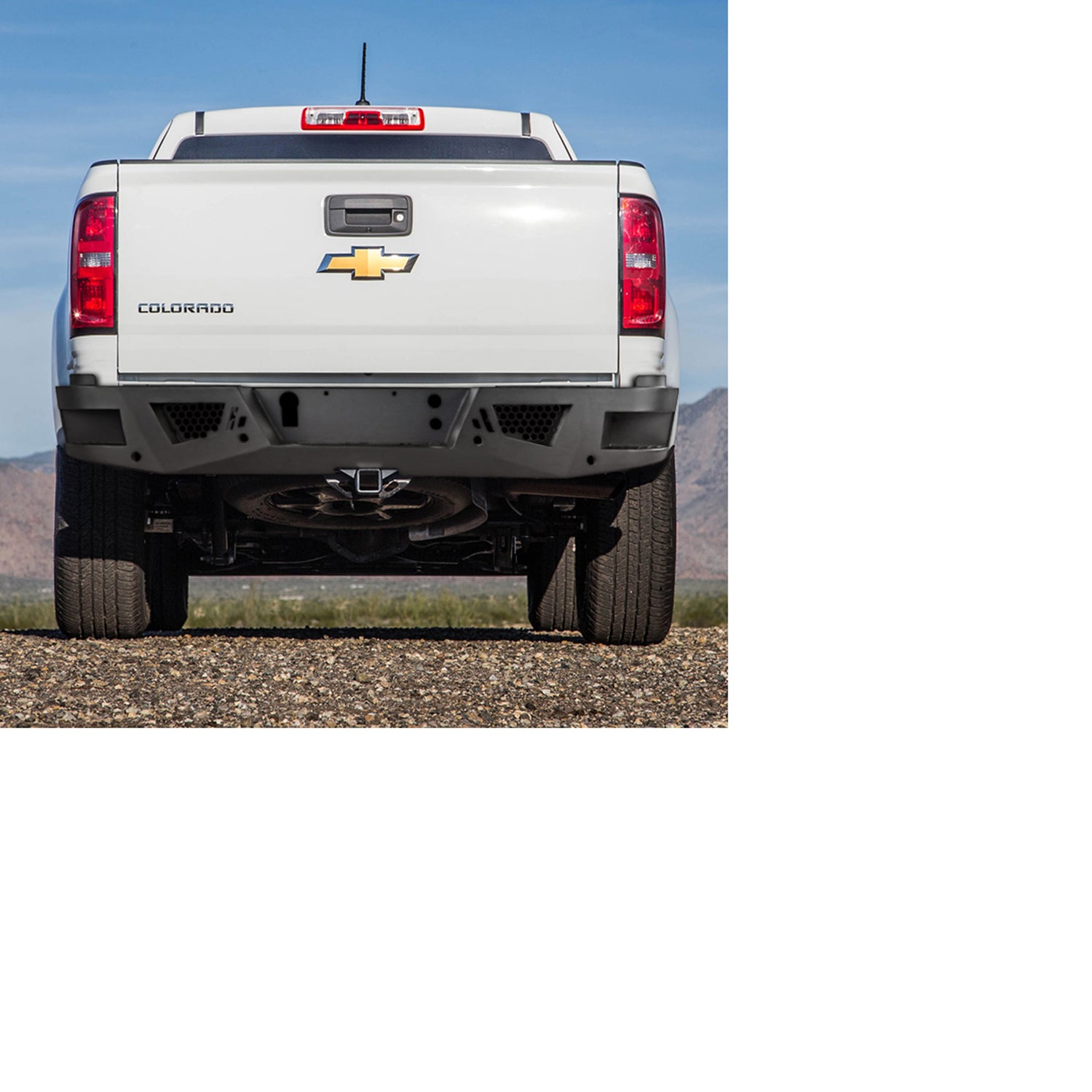 2015-2021 Chevy Colorado/ GMC Canyon Black Heavy Duty Steel Rear Step Bumper