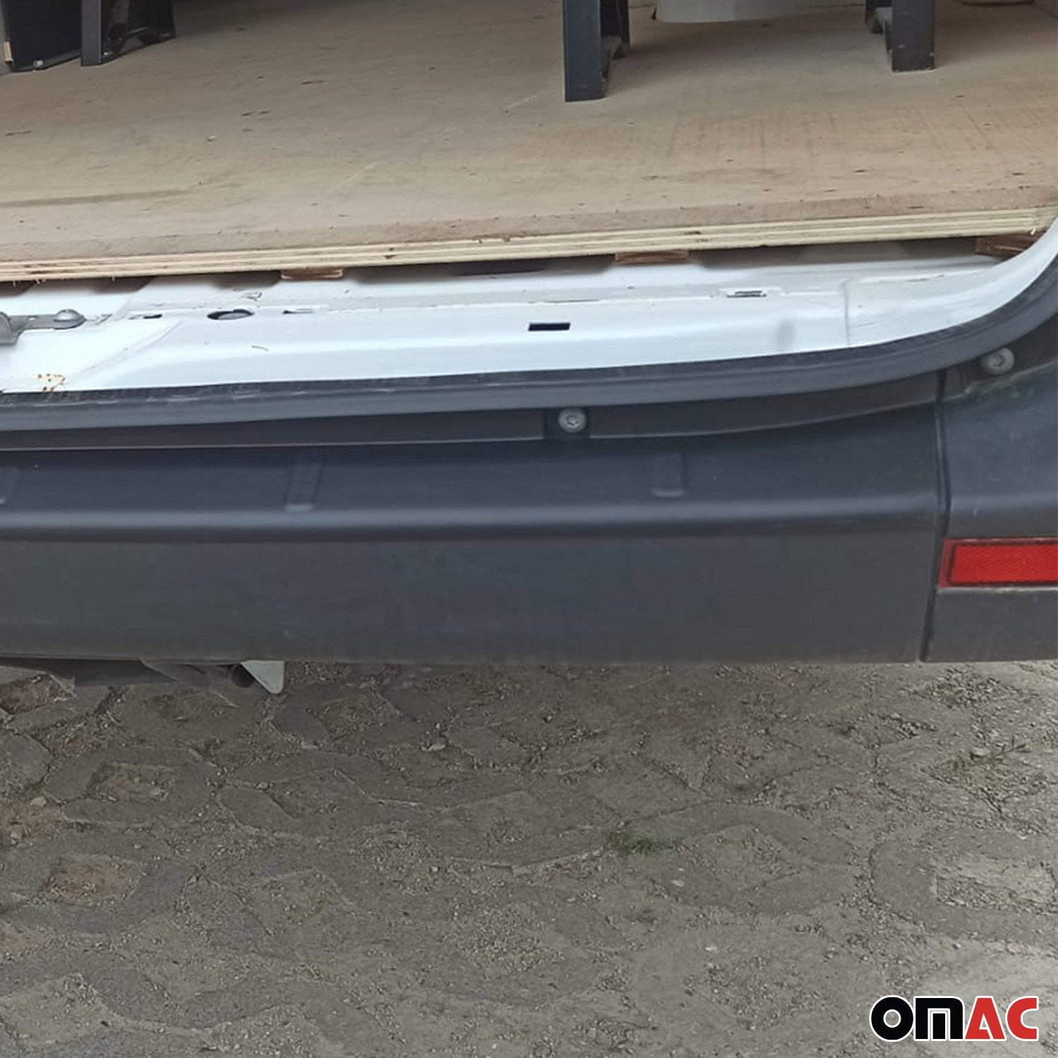 2019-2025 Mercedes Sprinter W907 910 Rear Bumper Guard Plastic Black