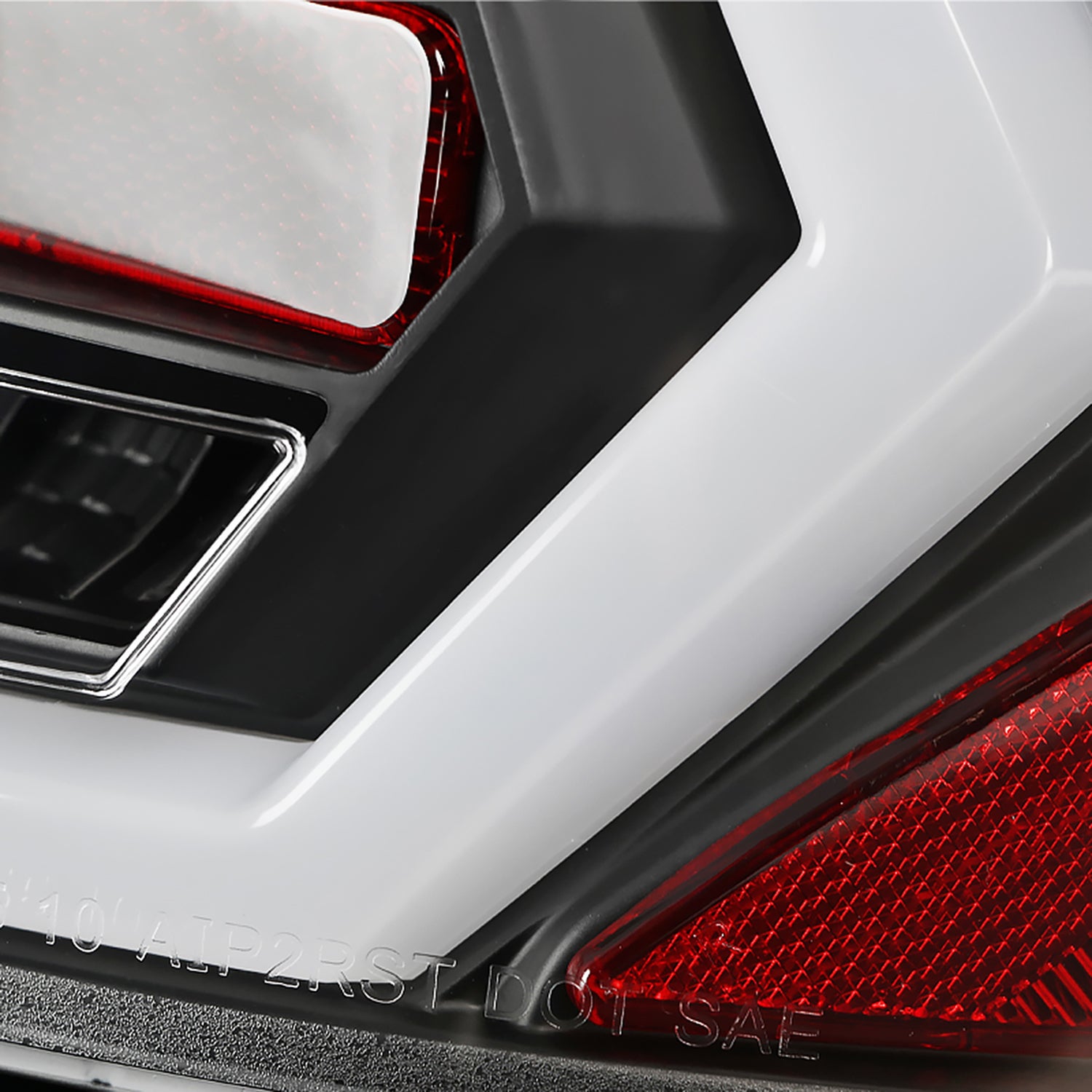 2010-2012 Ford Fusion LED Tail Lights Matte Black Housing/Clear Lens