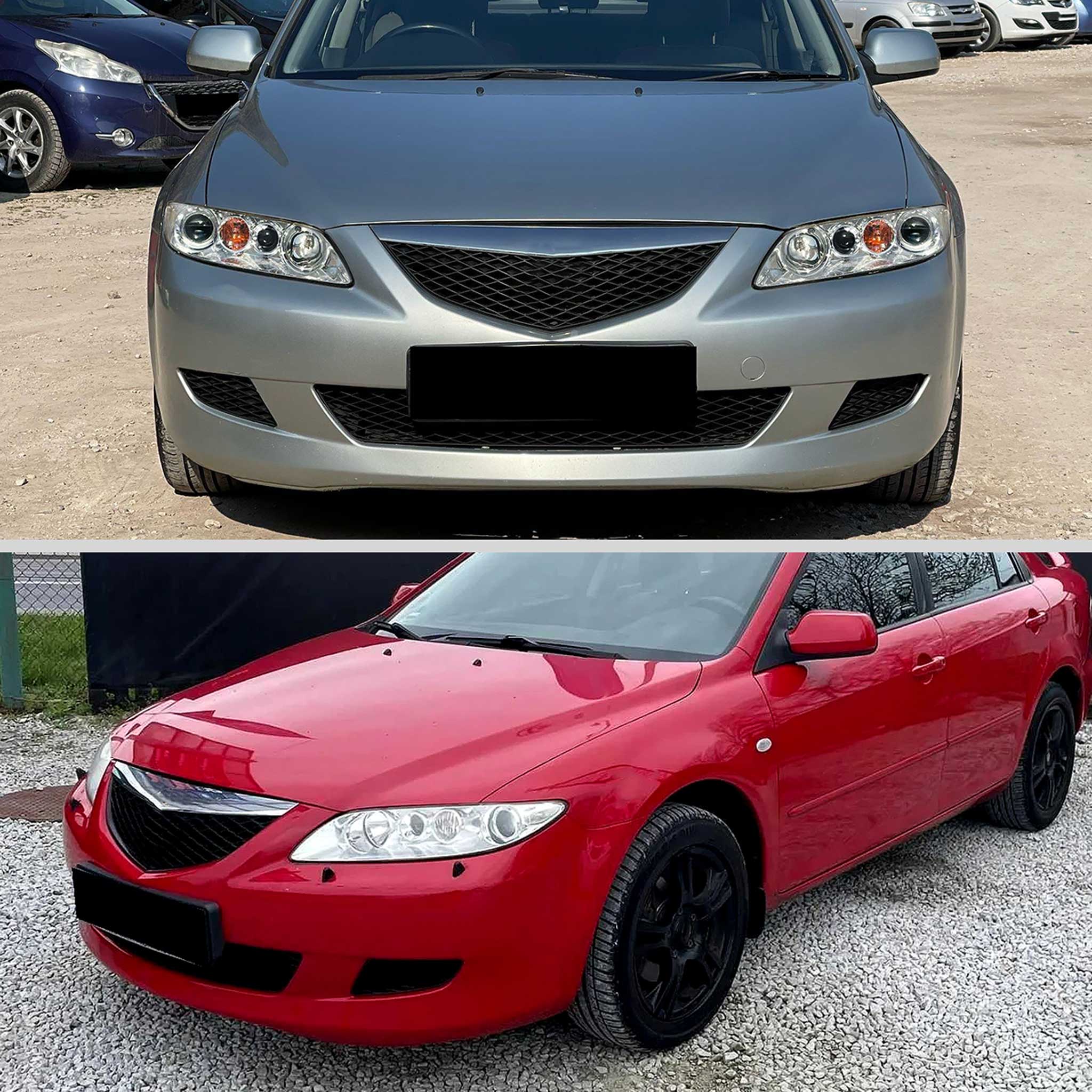 For Mazda 6 2003-2005 Factory Style Projector Headlights Chrome Housing Clear Lens