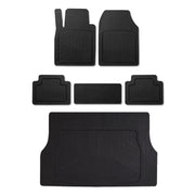 Heavy Duty Waterproof Rubber 3D Molded Floor Mats & Trunk Mat Cargo Liner 6 Pcs.