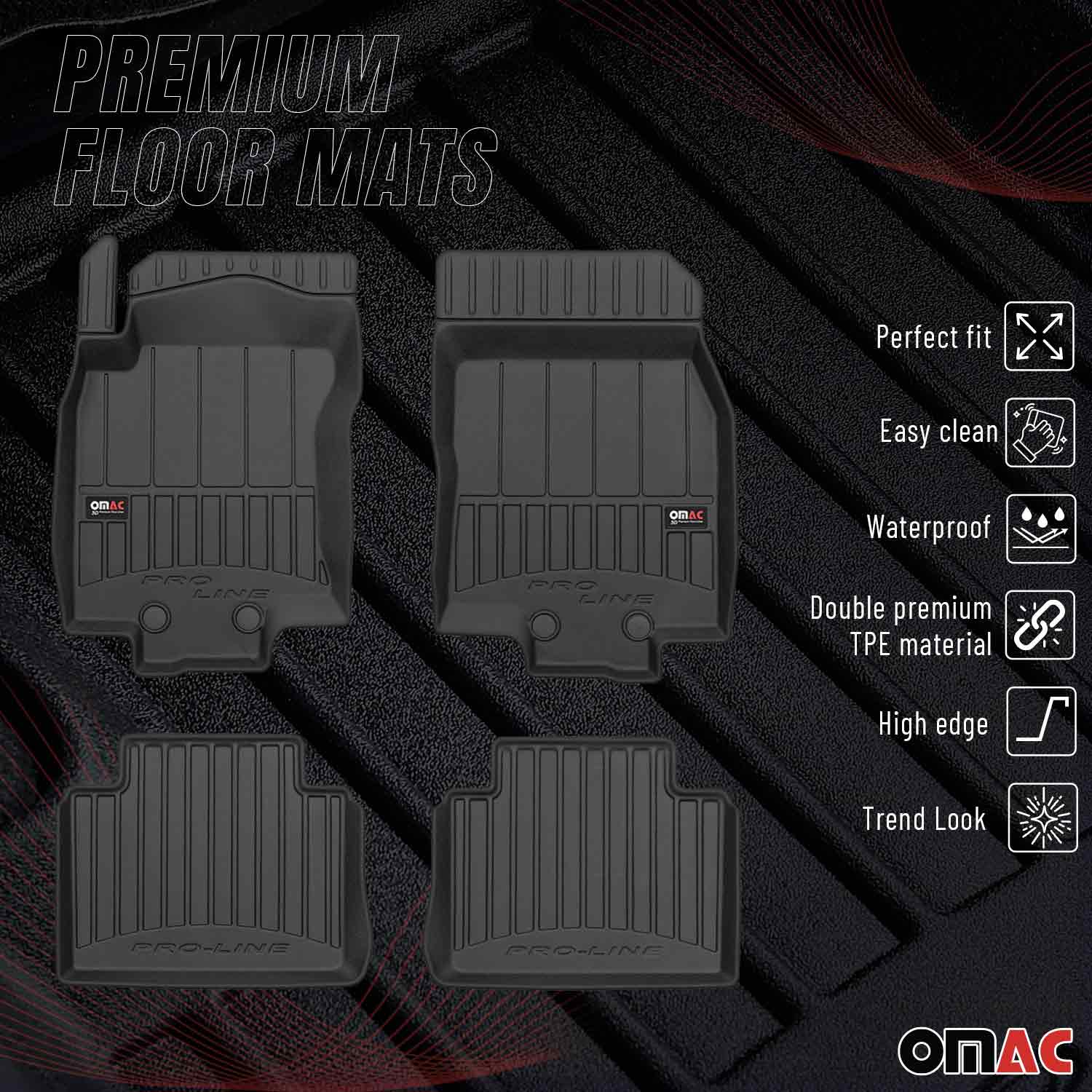2014-2020 Nissan Rogue Premium Floor Mats Liners Full Set All Weather Heavy Duty
