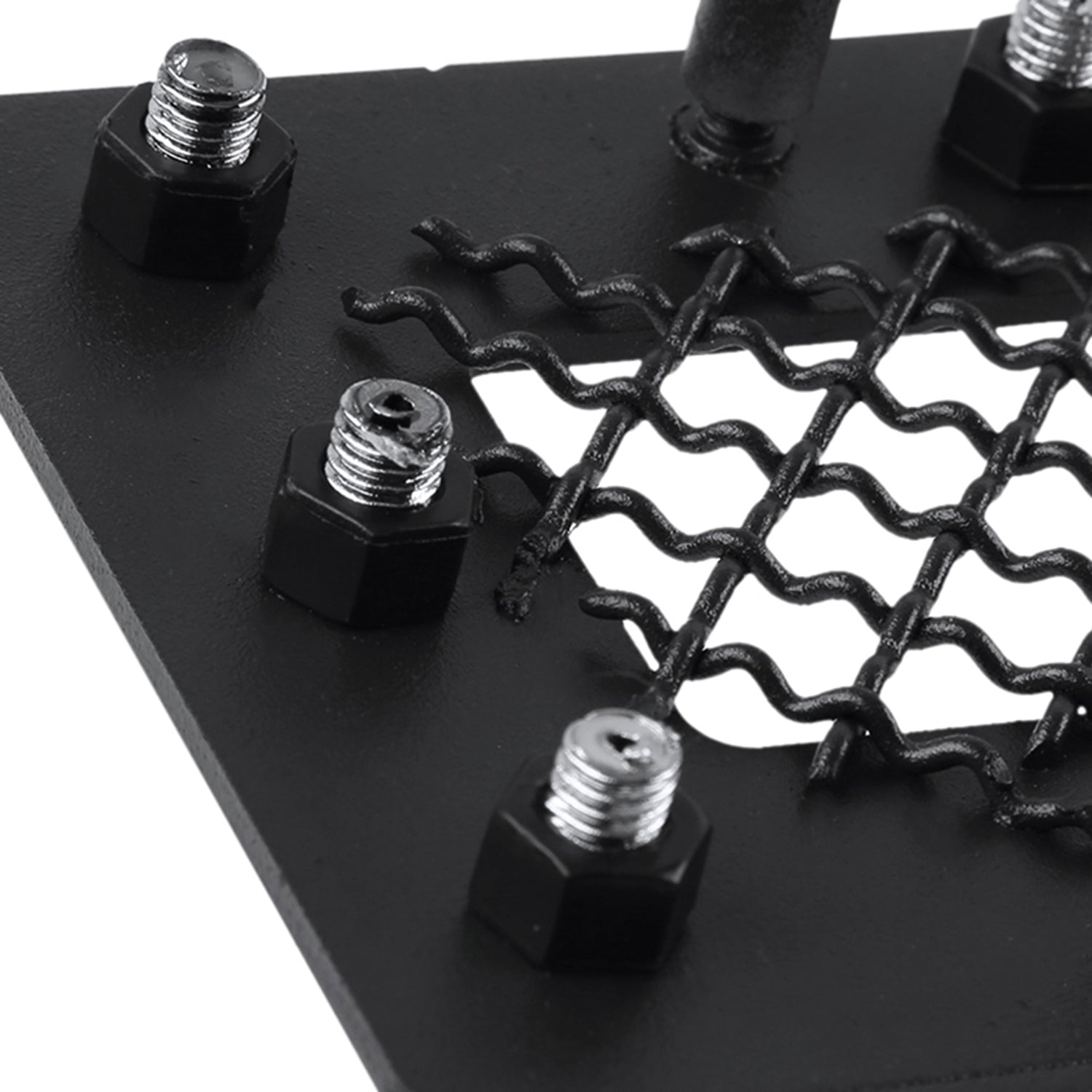 2014-2015 Chevy Silverado 1500 Rivet Steel 2PC Mesh Grille Insert Black V2