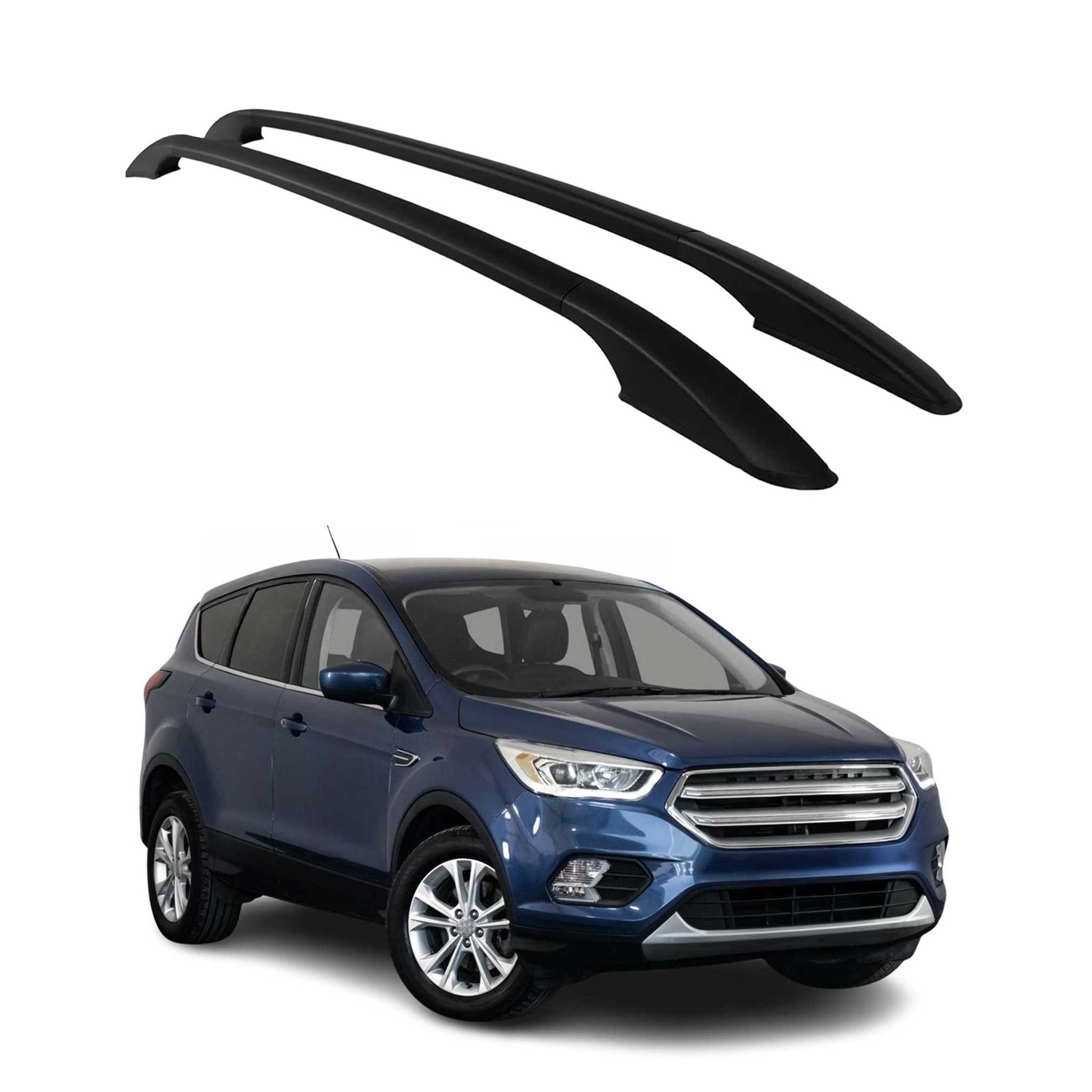 2013-2019 Ford Escape Roof Rack Rails Side Rails Black