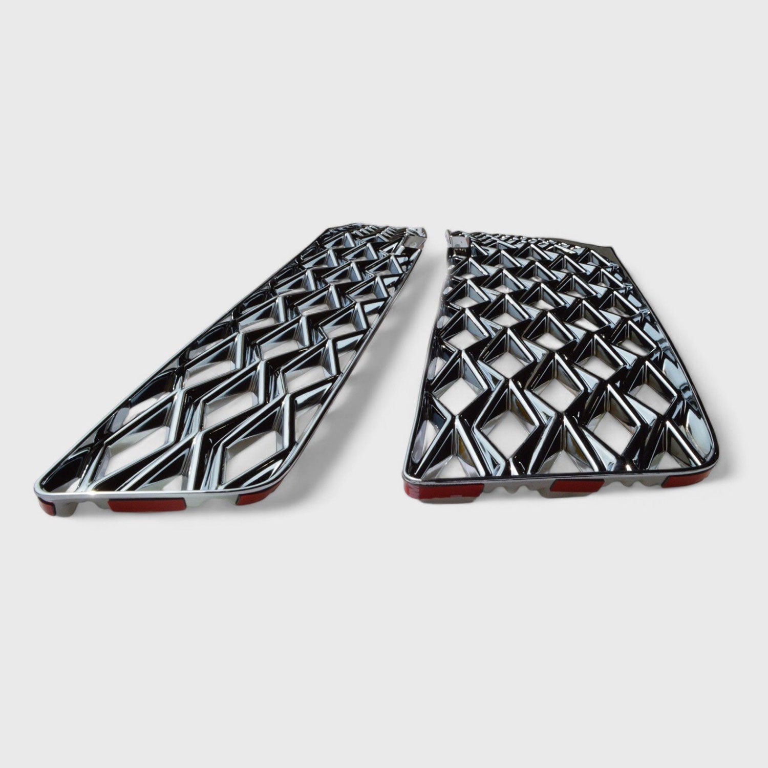 2015-2020 Chevrolet Suburban / Tahoe Grille Overlay Chrome 2Pcs ABS Plastic