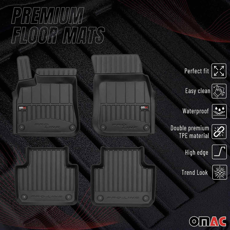 2019-2024 Porsche Cayenne Premium Floor Mats Liners Full Set All Weather Heavy Duty