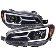 2015-2021 Subaru Impreza WRX/STI LED Bar Sequential Turn Signal Glossy Black