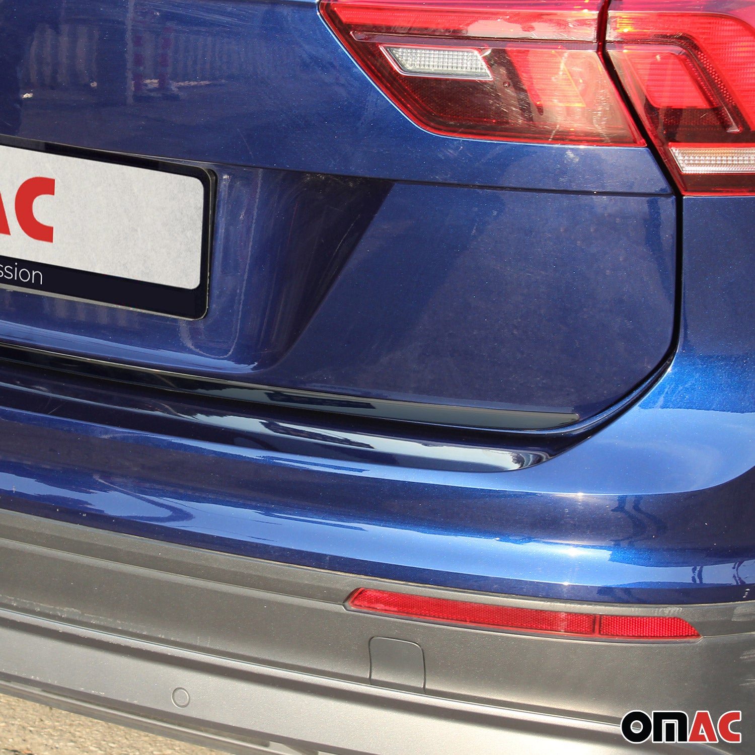 2018-2024 VW Tiguan Allspace Rear Trunk Molding Trim Stainless Steel Dark 1Pc