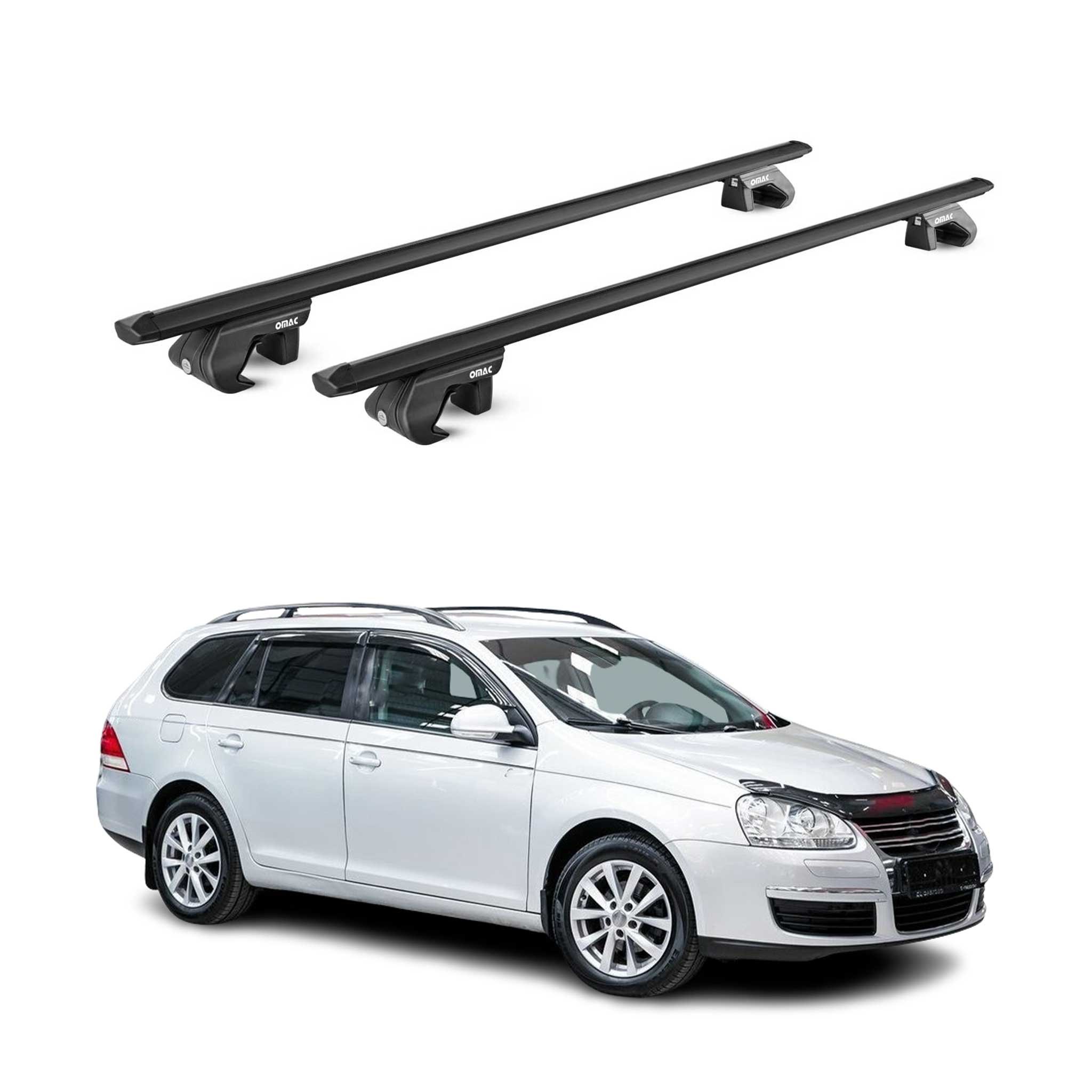 Roof Rack Cross Bars Luggage Carrier for VW Golf Alltrack / SportWagen 2015-2019