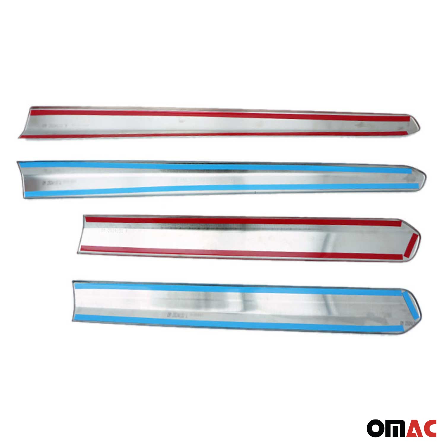 2015-2022 RAM ProMaster City Side Door Molding Trim Skirt Garnish Stainless Steel 4Pcs