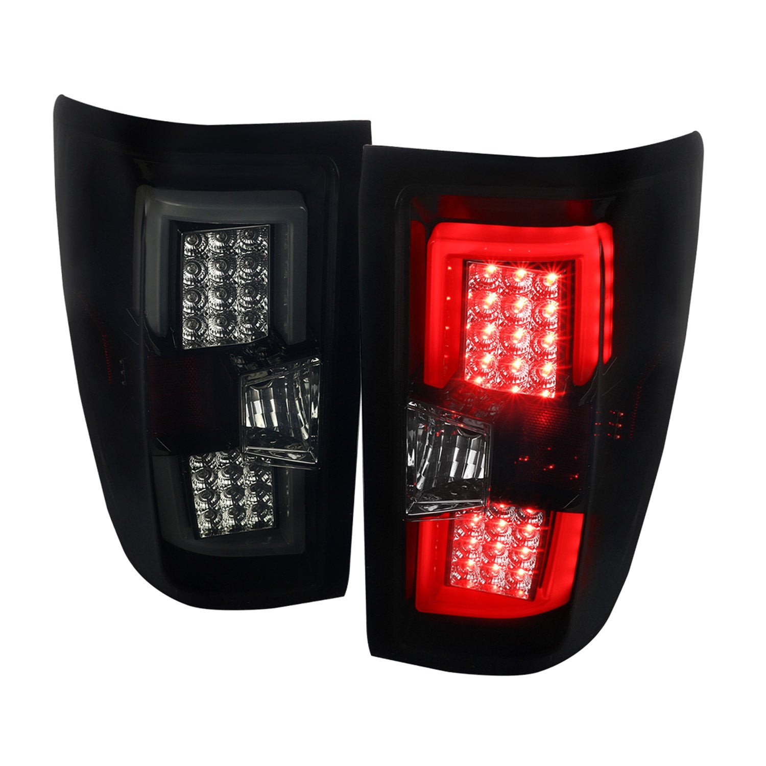 2014-2018 Chevy Silverado 1500 2500HD 3500HD/ Sierra LED Tail Lights Black