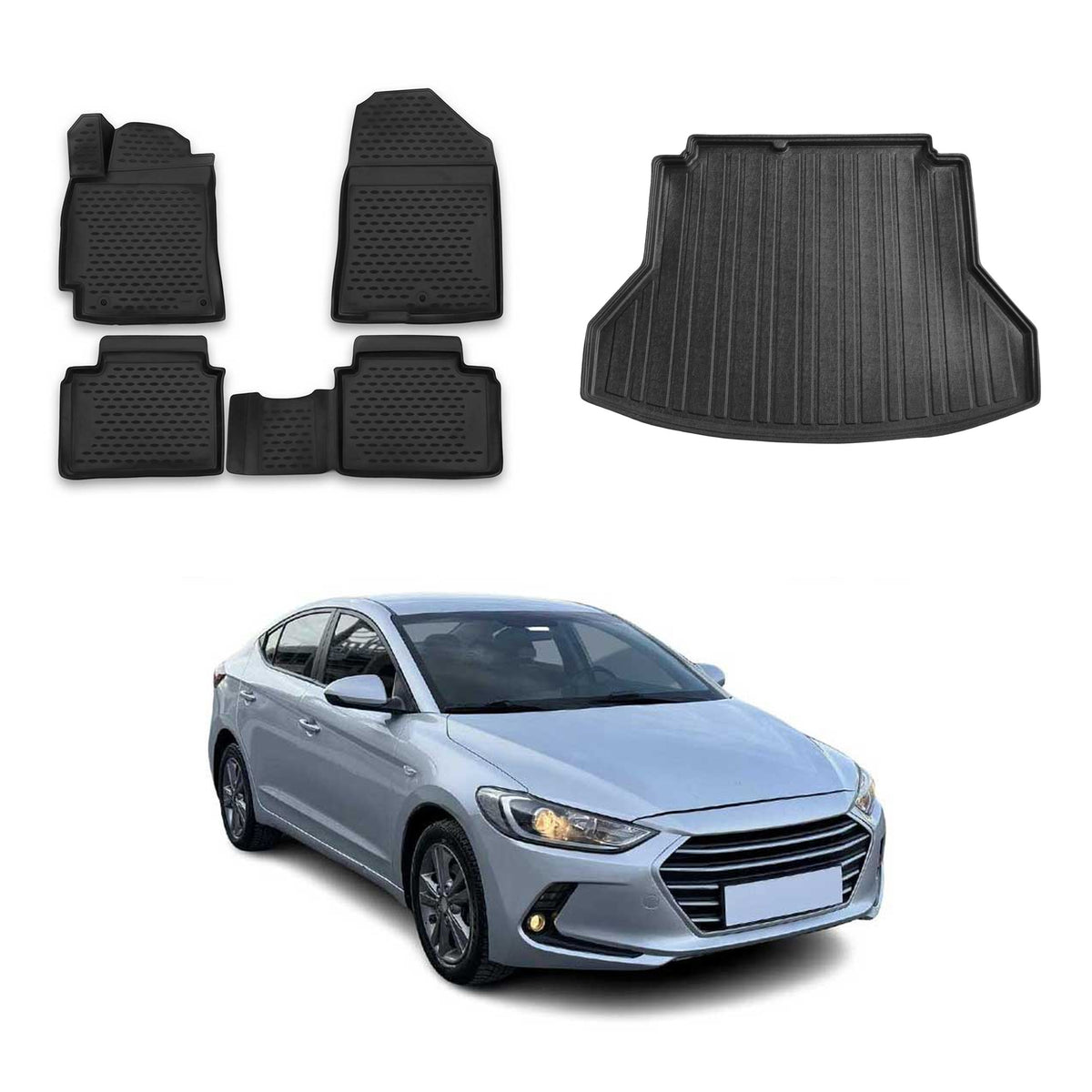 OMAC Floor Mats & Cargo Liners for Hyundai Elantra 2017-2020