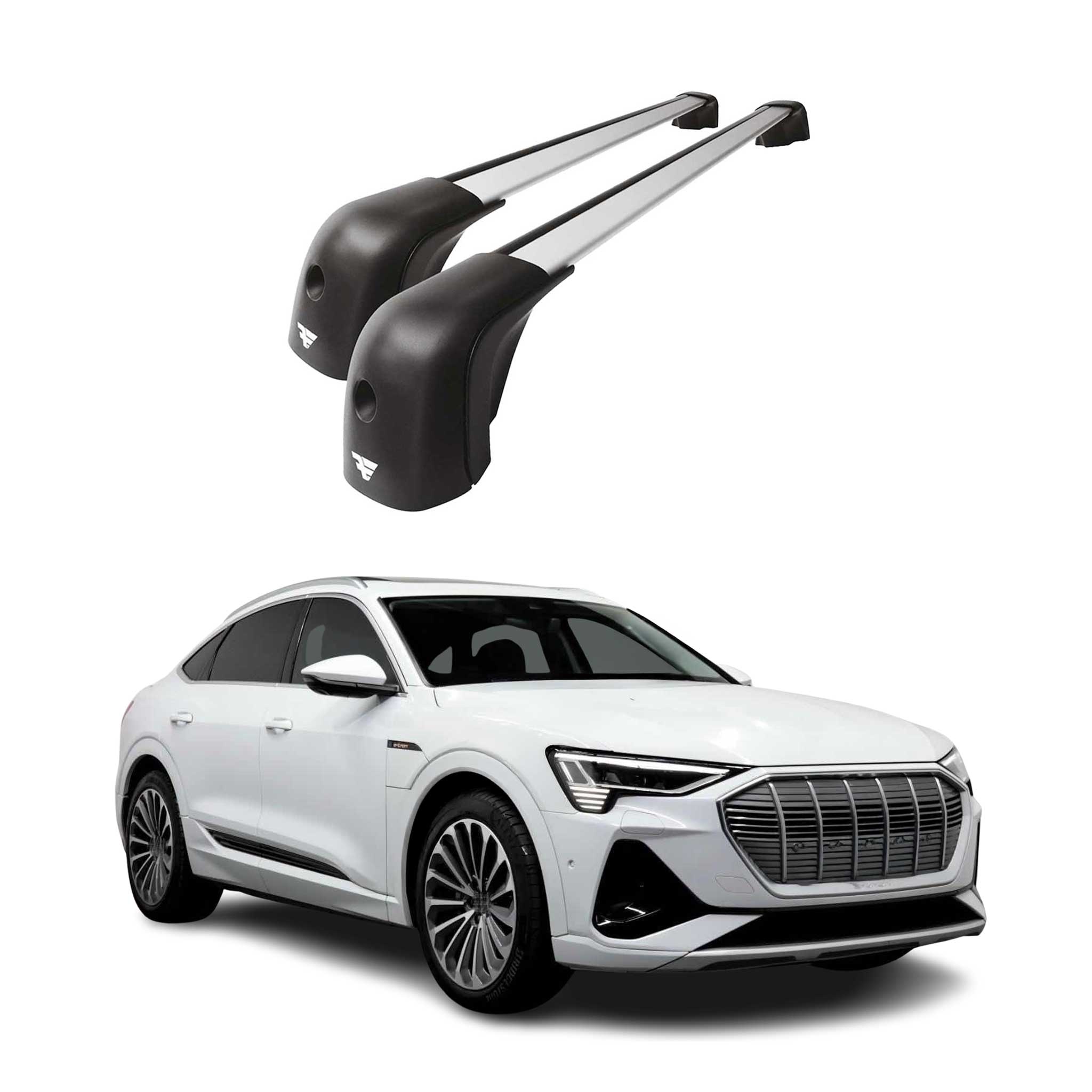 2020-2023 Audi e-tron Sportback Roof Racks Cross Bars Silver