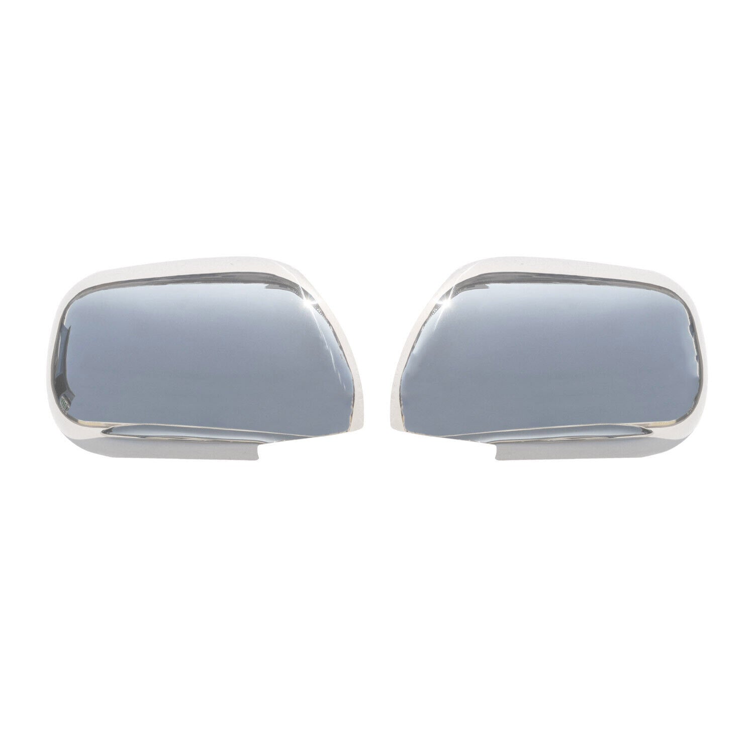 2003-2009 Toyota Land Cruiser Prado Side Mirror Cover Caps Stainless Steel Silver 2Pcs
