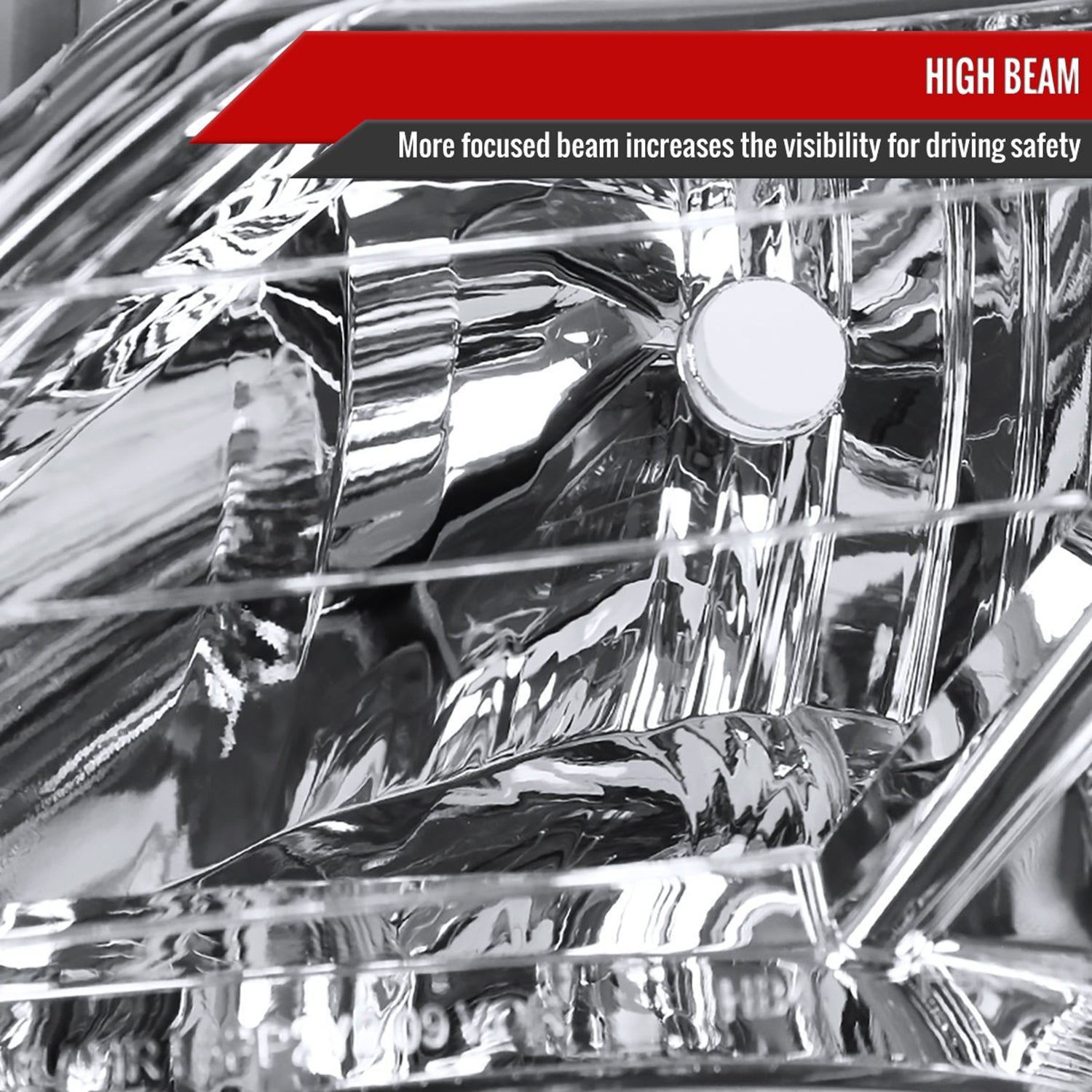 2012-2014 Toyota Camry Projector Headlights w/ Amber Reflectors Chrome/Clear