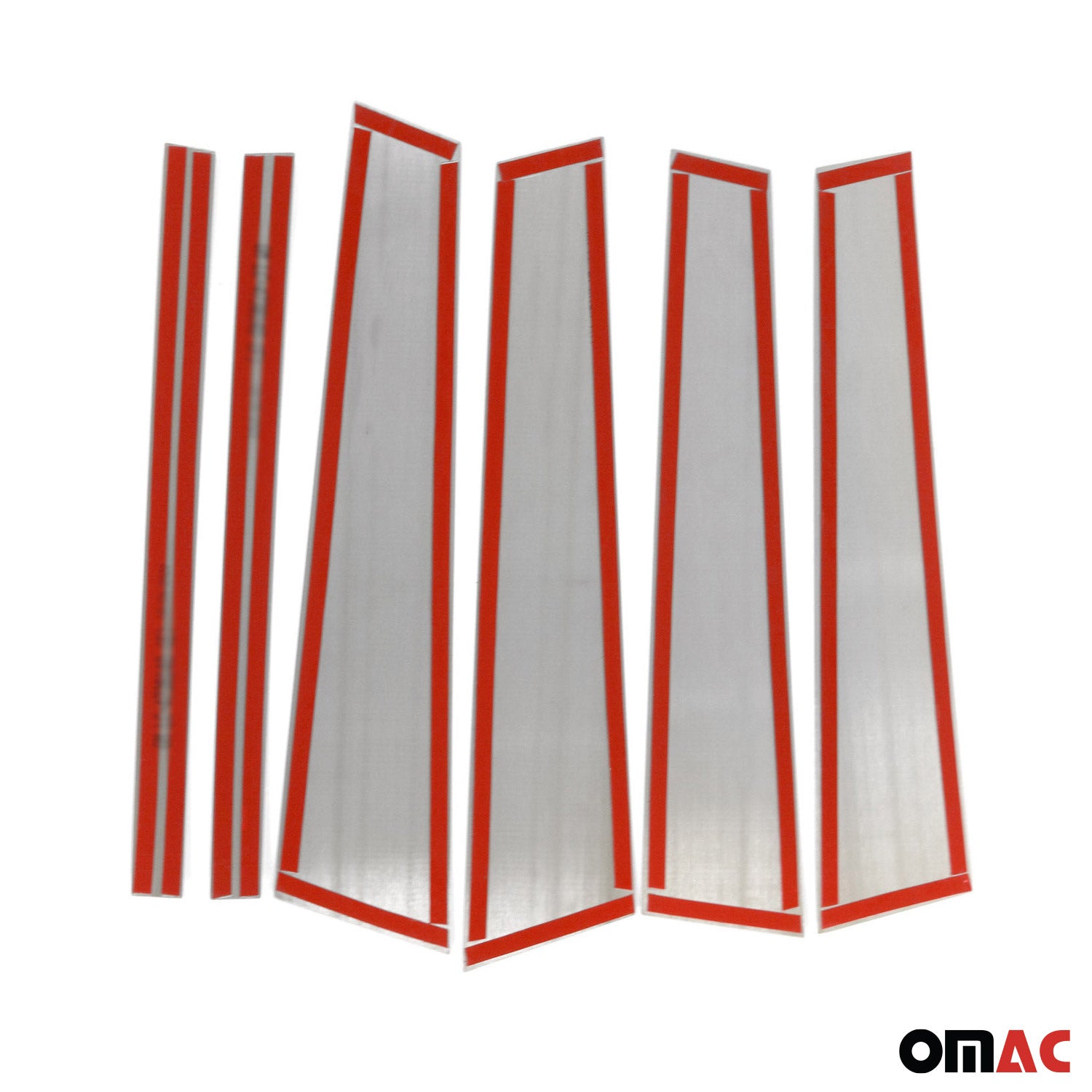 2016-2019 Mercedes GLC Class Coupe C253 Window B Pillar Posts Trim Stainless Steel 6x