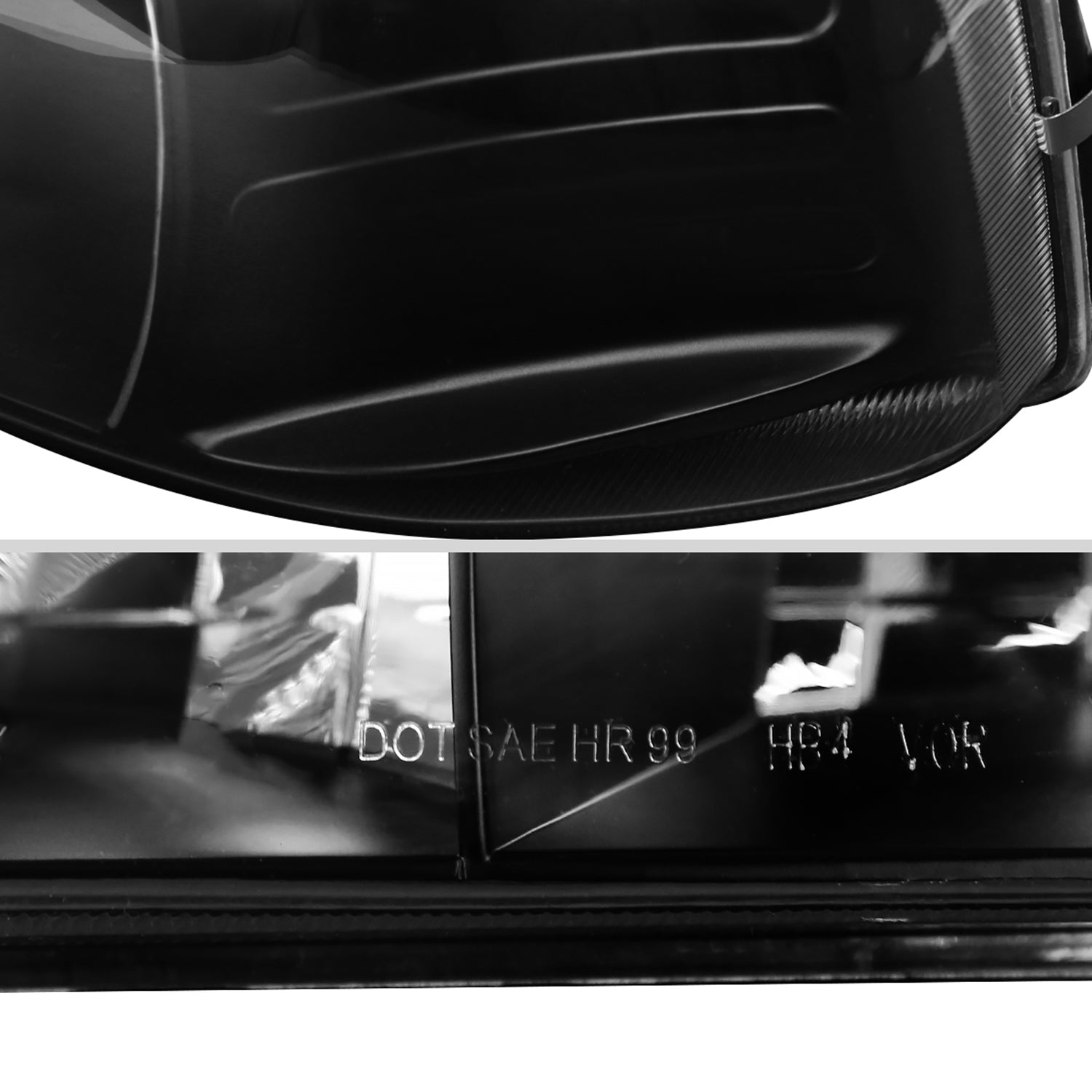 1999-2006 Chevy Silverado/Tahoe/Suburban Factory Headlights Matt Black/Clear