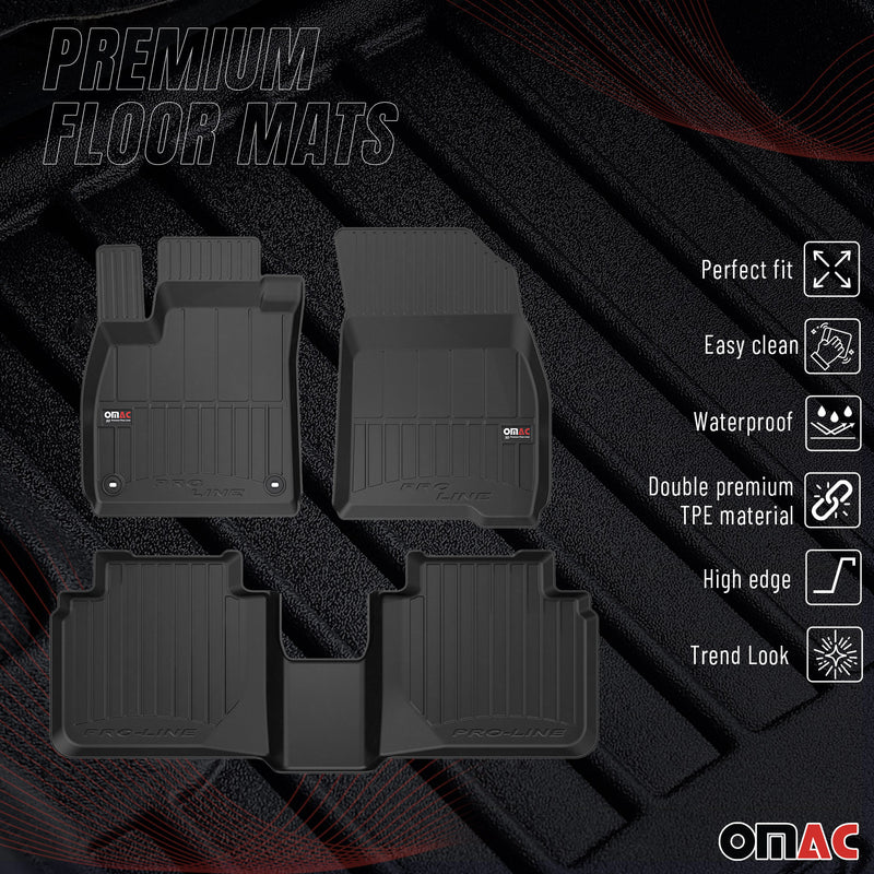 2023-2025 Honda Accord Premium Floor Mats Liners Full Set All Weather Heavy Duty