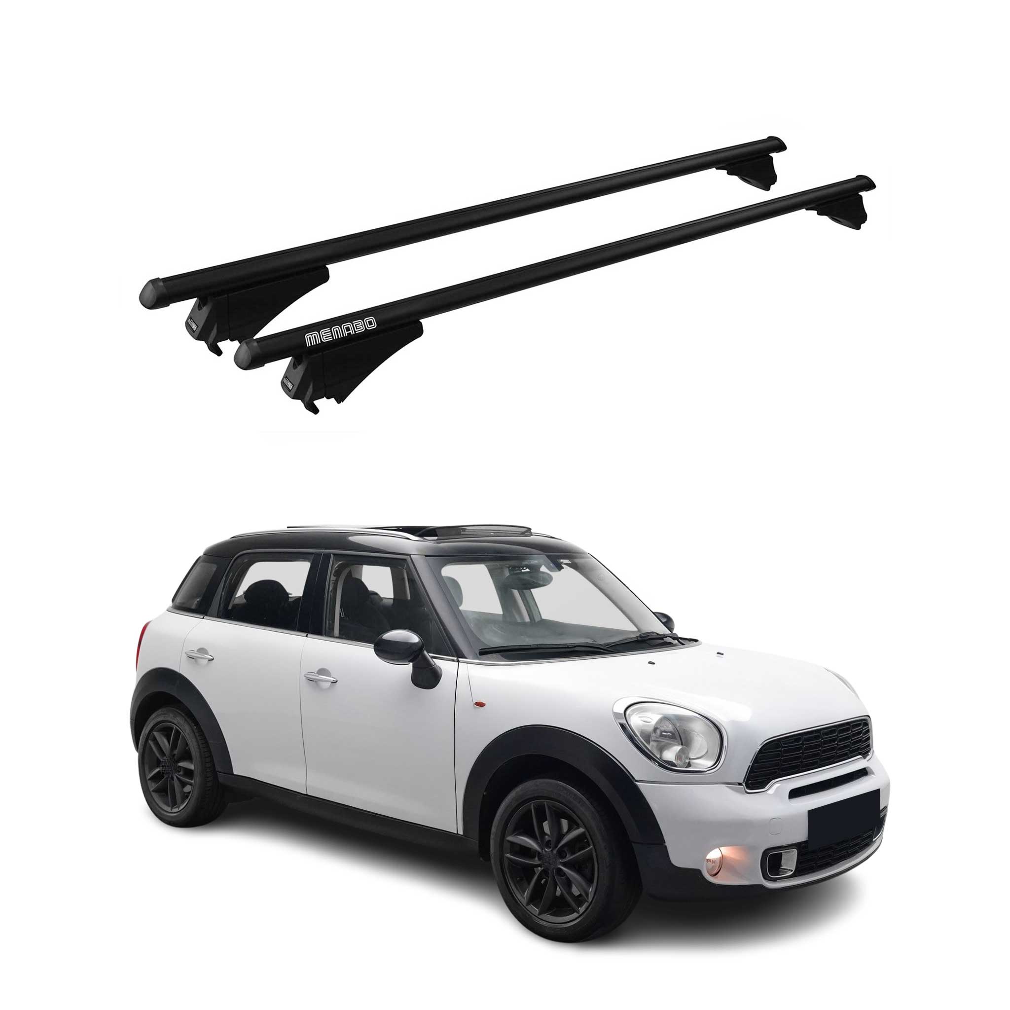 2011-2016 Mini Countryman R60 Roof Rack Cross Bars Black