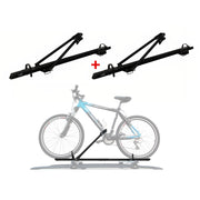 2Pcs Pro Bike Carrier Roof Mount Black Alu Bicycle Rack Cycling Car Truck SUV